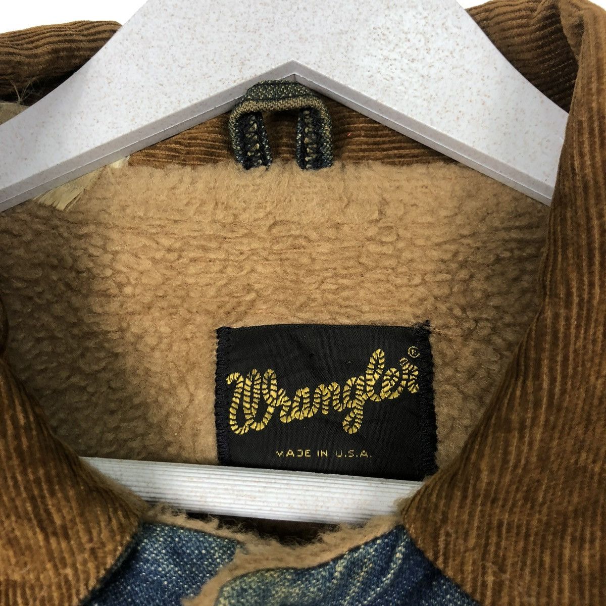 Vintage × Wrangler 💥60s WRANGLER USA DENIM SHERPA WORKER JACKET Size US M / EU 48-50 / 2 - 9 Thumbnail