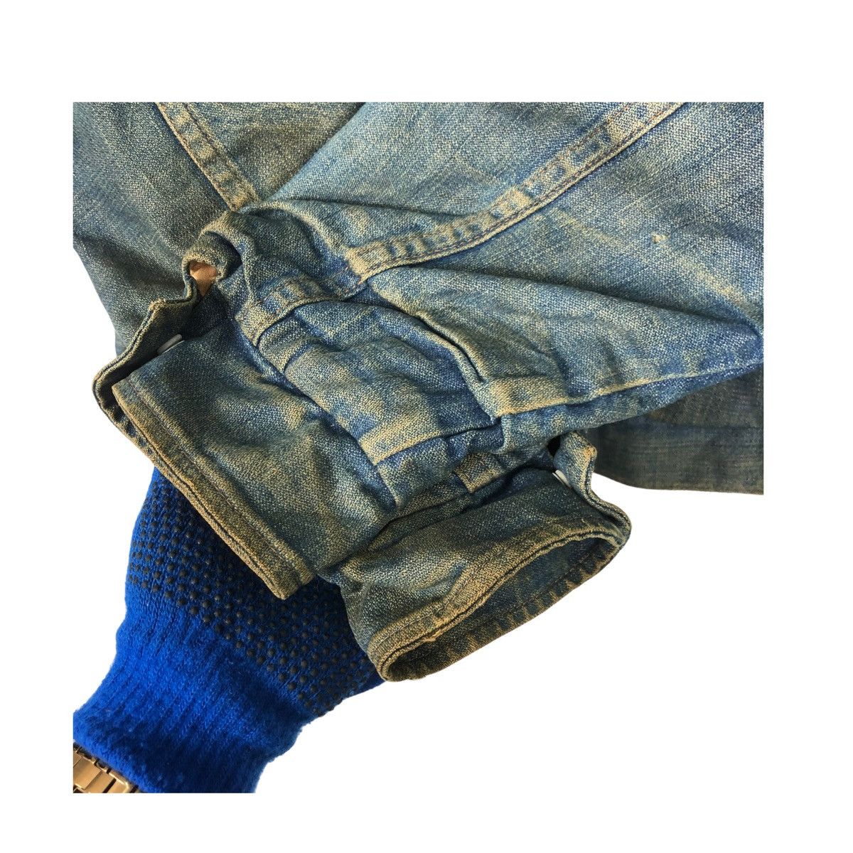 Vintage × Wrangler 💥60s WRANGLER USA DENIM SHERPA WORKER JACKET Size US M / EU 48-50 / 2 - 8 Thumbnail
