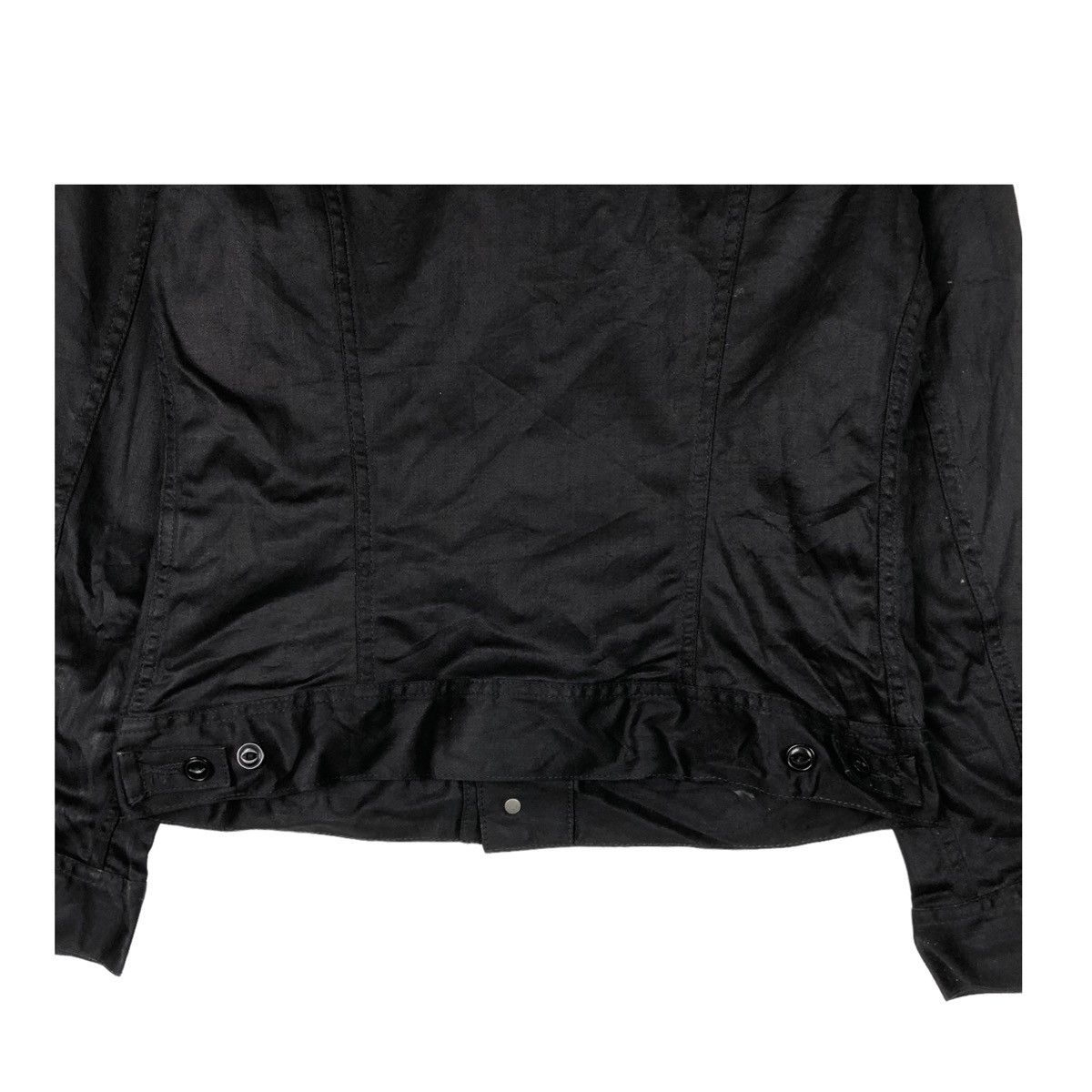 Japanese Brand LEE RIDER BLACK DISTRESSED DENIM JACKET JAPAN Size US S / EU 44-46 / 1 - 10 Thumbnail