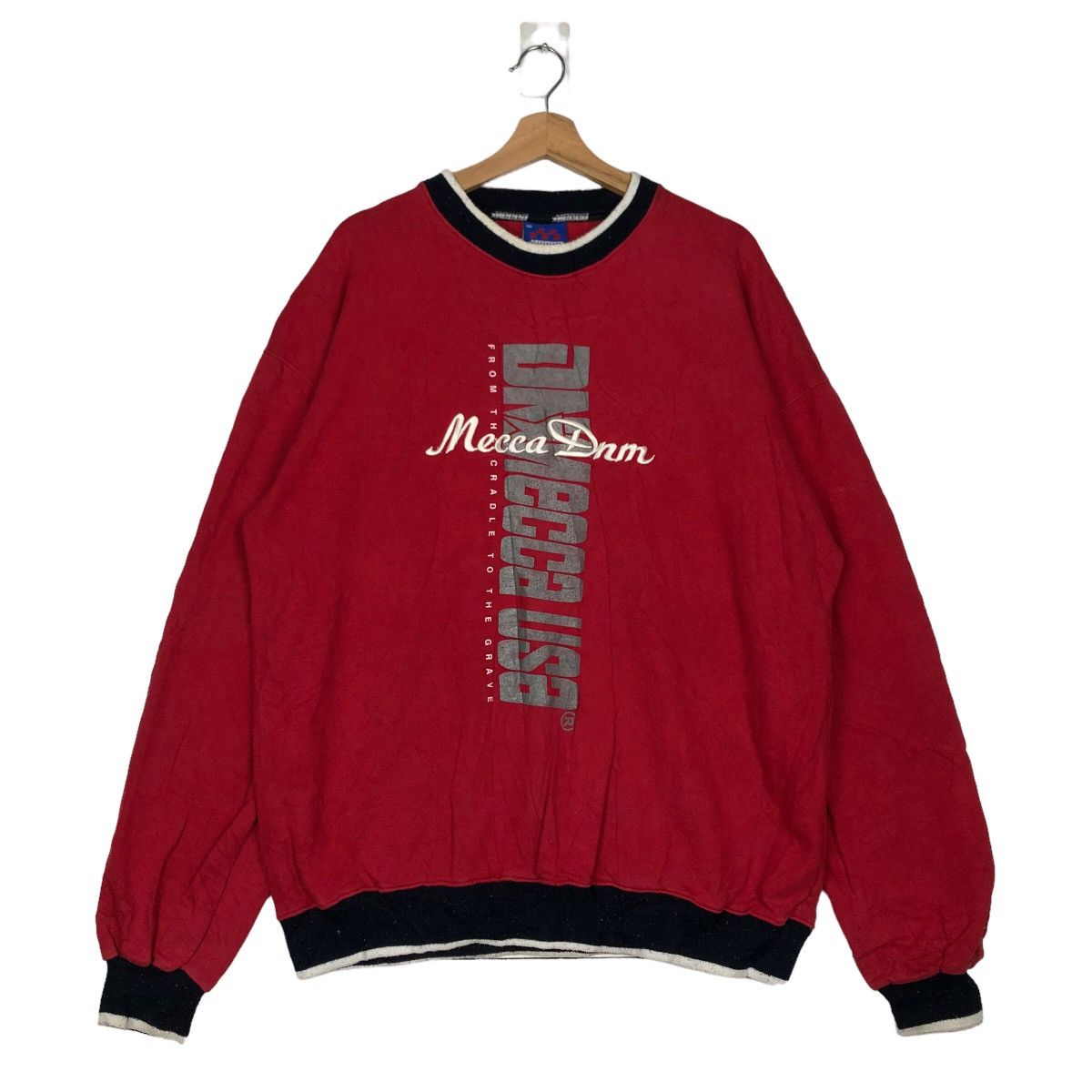 Japanese Brand 🔥VINTAGE CREWNECK SWEATSHIRT VINTAGE MECCA RACING Size US XL / EU 56 / 4 - 1 Thumbnail