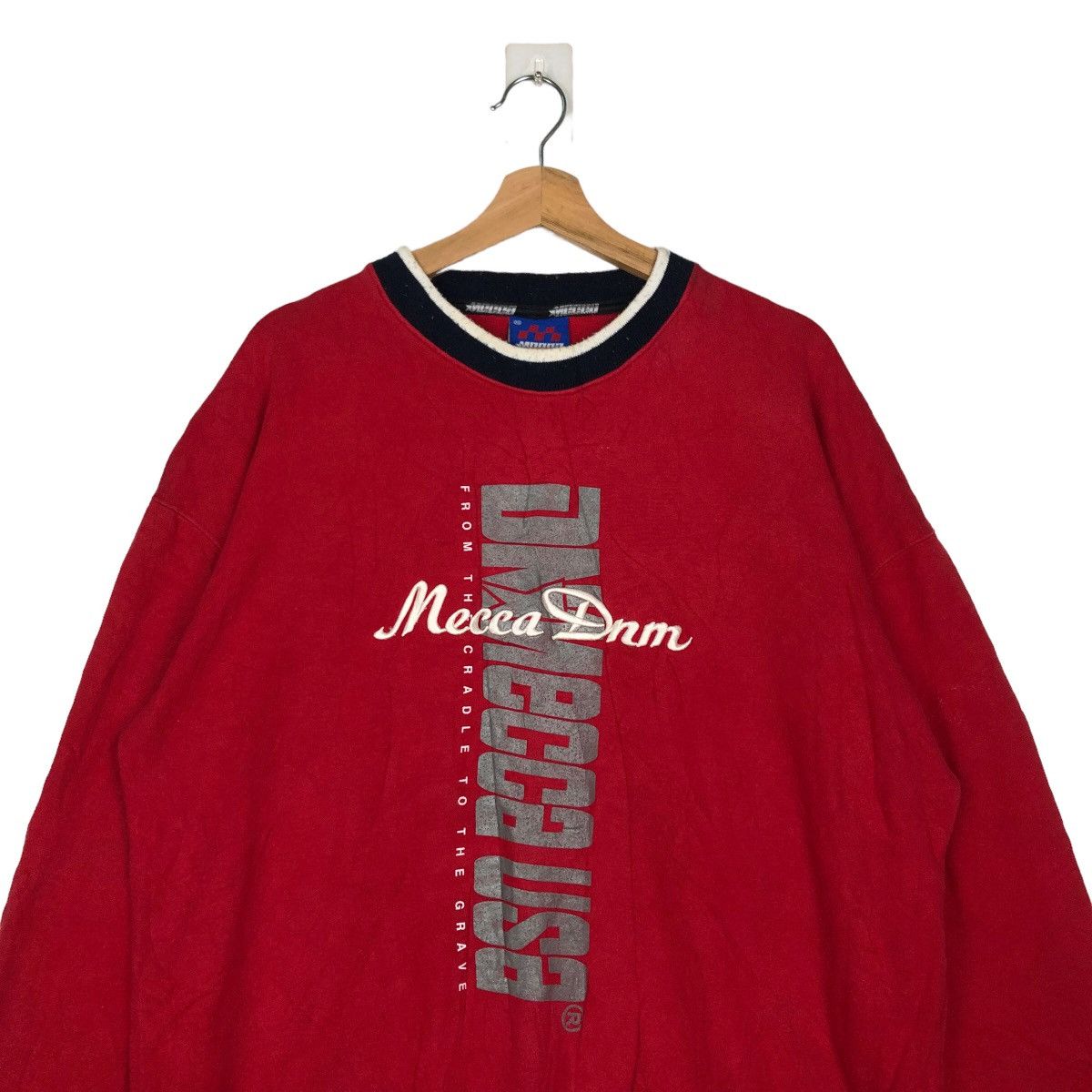 Japanese Brand 🔥VINTAGE CREWNECK SWEATSHIRT VINTAGE MECCA RACING Size US XL / EU 56 / 4 - 2 Thumbnail