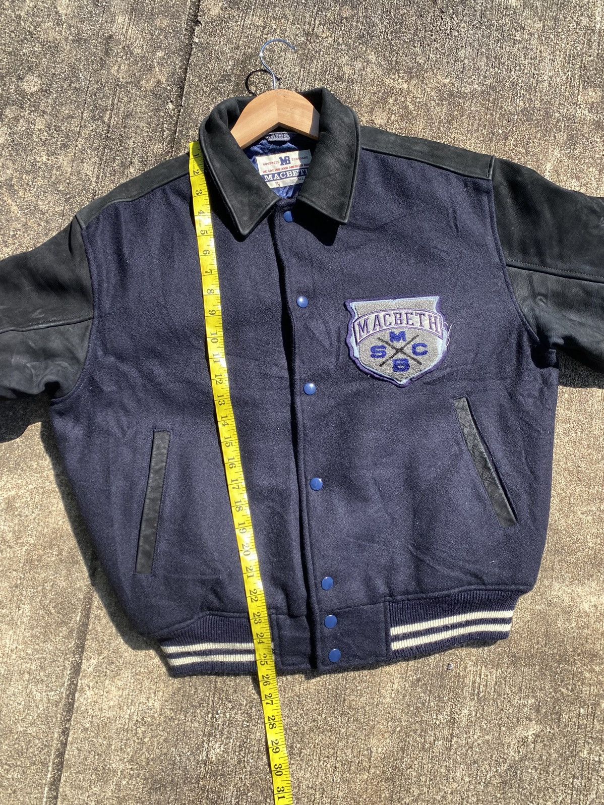 Macbeth Vintage Macbeth Sport Man Club Lether Varsity Jacket Size US L / EU 52-54 / 3 - 10 Thumbnail