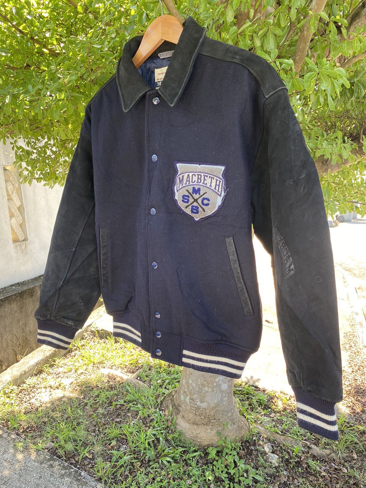 Macbeth Vintage Macbeth Sport Man Club Lether Varsity Jacket Size US L / EU 52-54 / 3 - 5 Thumbnail