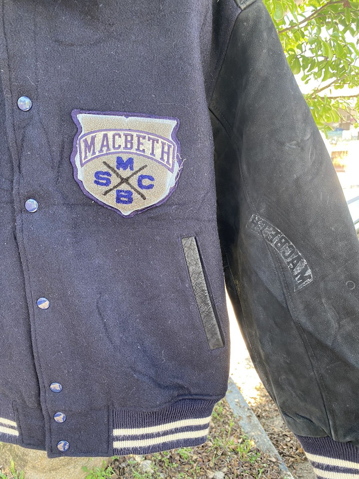 Macbeth Vintage Macbeth Sport Man Club Lether Varsity Jacket Size US L / EU 52-54 / 3 - 6 Thumbnail