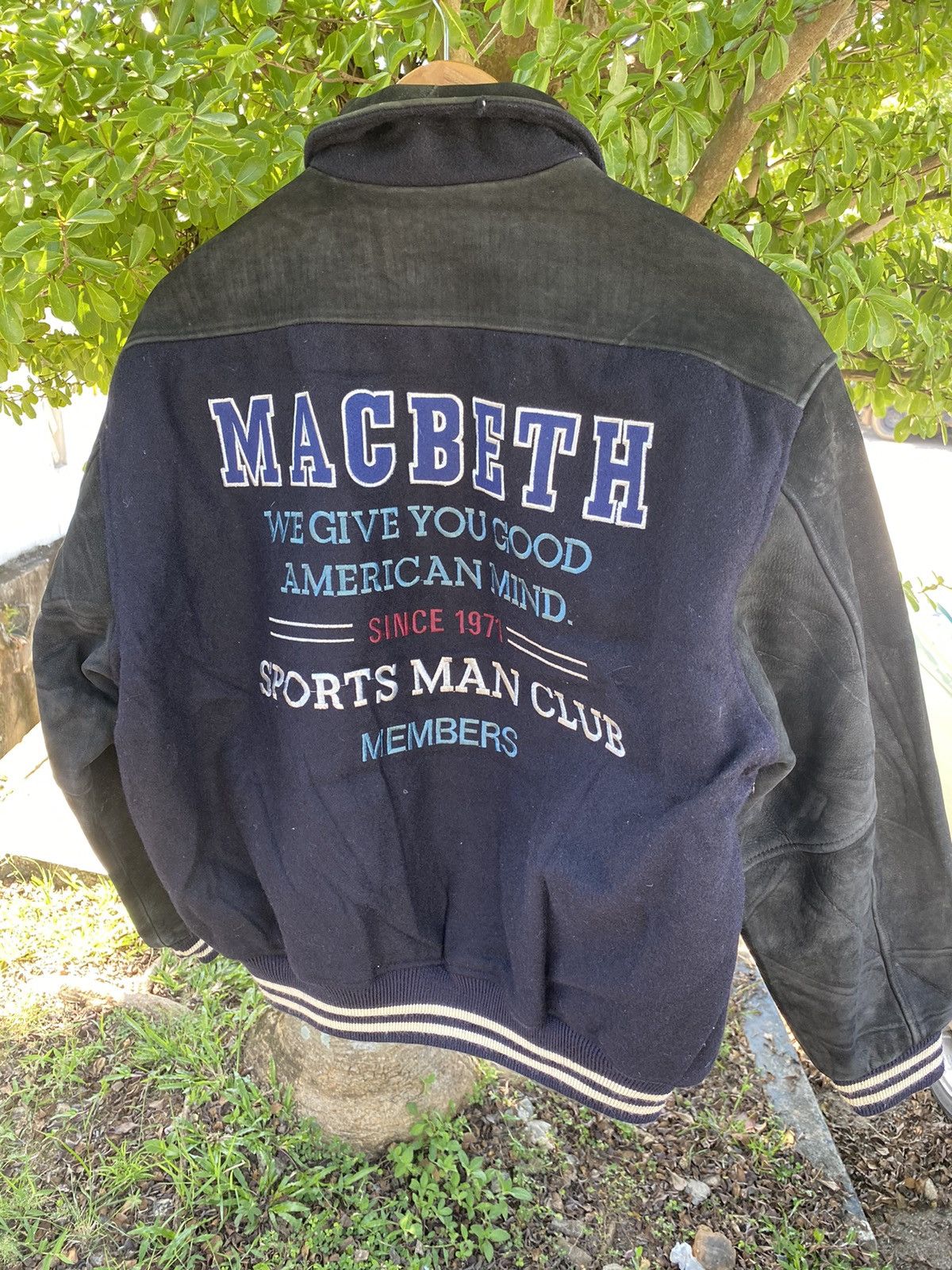 Macbeth Vintage Macbeth Sport Man Club Lether Varsity Jacket Size US L / EU 52-54 / 3 - 3 Thumbnail