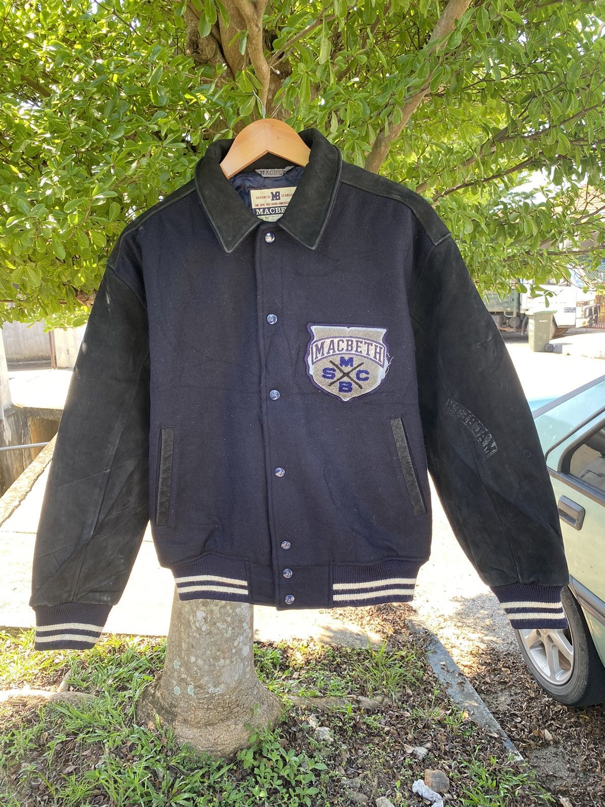 Macbeth Vintage Macbeth Sport Man Club Lether Varsity Jacket Size US L / EU 52-54 / 3 - 2 Thumbnail