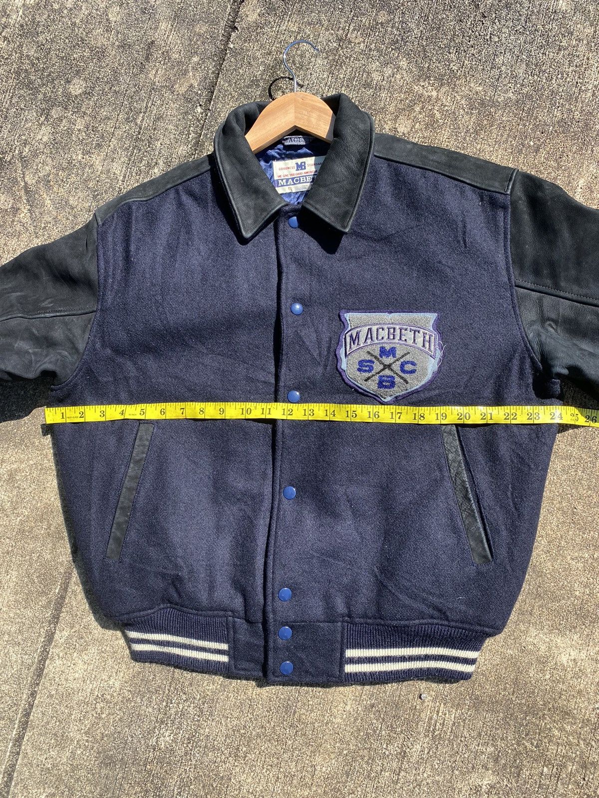 Macbeth Vintage Macbeth Sport Man Club Lether Varsity Jacket Size US L / EU 52-54 / 3 - 9 Thumbnail
