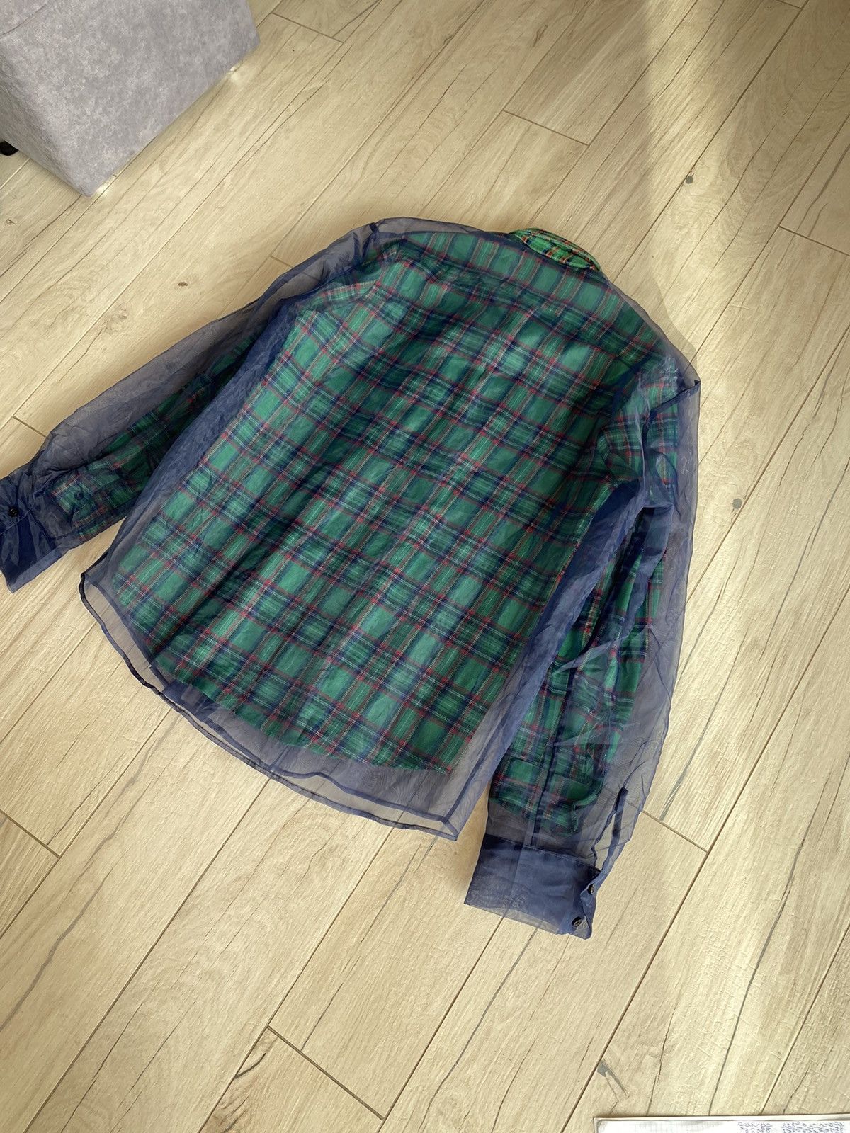 Alexander Wang Alexander Wang Double Layered Plaid Checkered Shirt Size US M / EU 48-50 / 2 - 7 Thumbnail