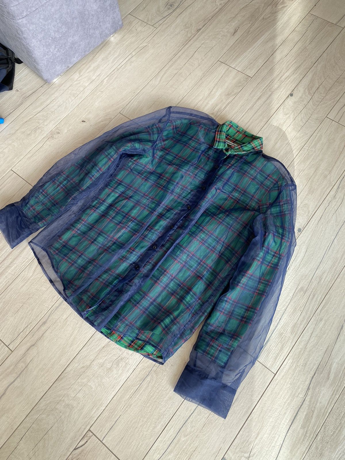 Alexander Wang Alexander Wang Double Layered Plaid Checkered Shirt Size US M / EU 48-50 / 2 - 4 Thumbnail