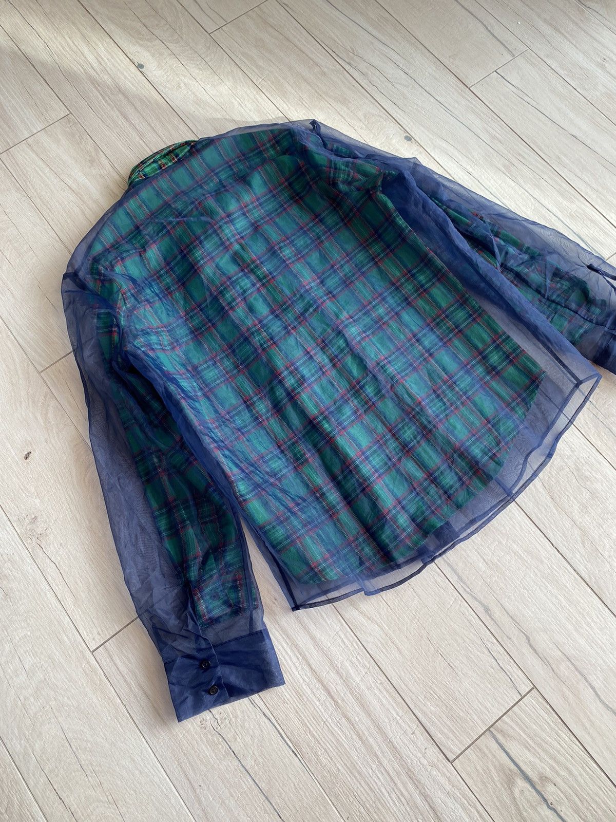 Alexander Wang Alexander Wang Double Layered Plaid Checkered Shirt Size US M / EU 48-50 / 2 - 8 Thumbnail