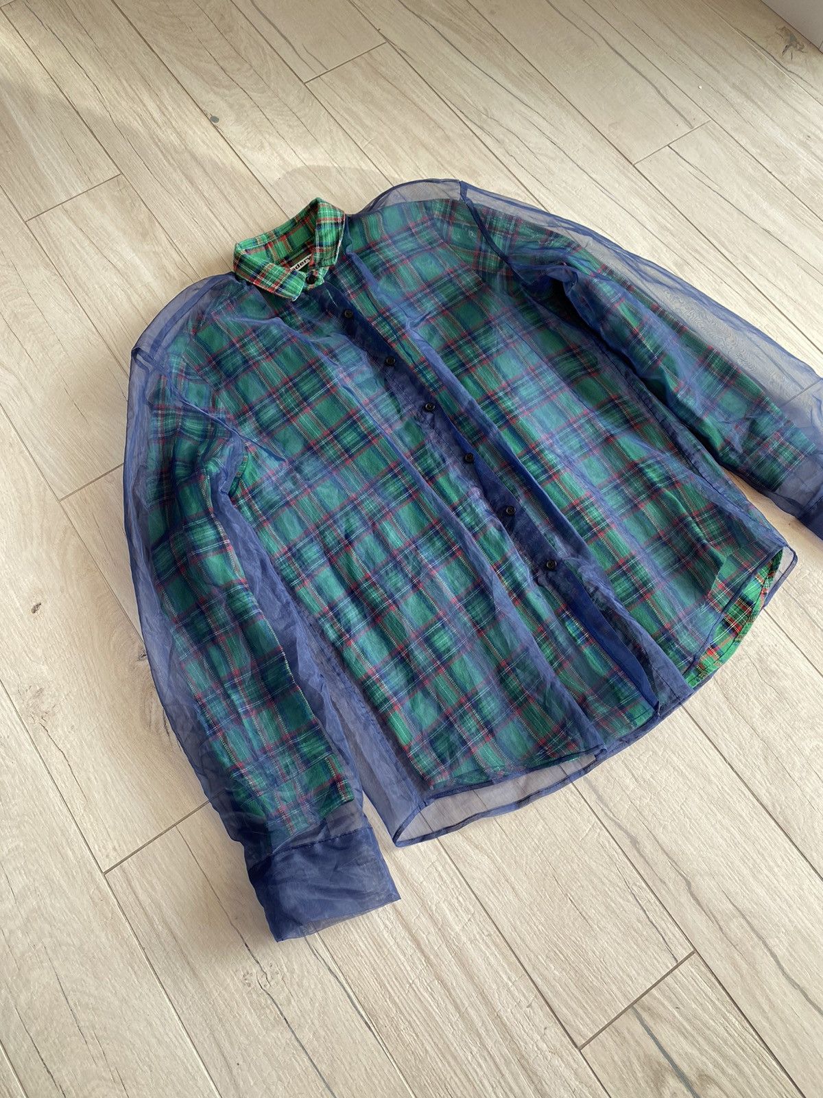 Alexander Wang Alexander Wang Double Layered Plaid Checkered Shirt Size US M / EU 48-50 / 2 - 3 Thumbnail