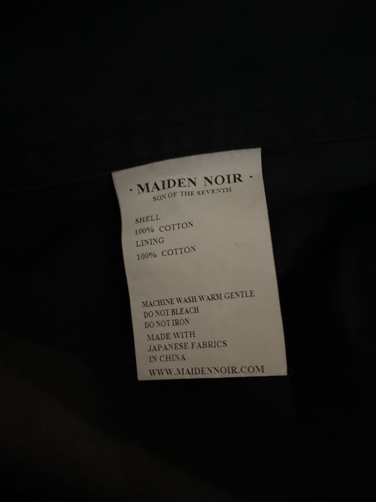 Maiden Noir Maiden Noir Son of the Seventh Cotton Jacket Size US L / EU 52-54 / 3 - 9 Thumbnail