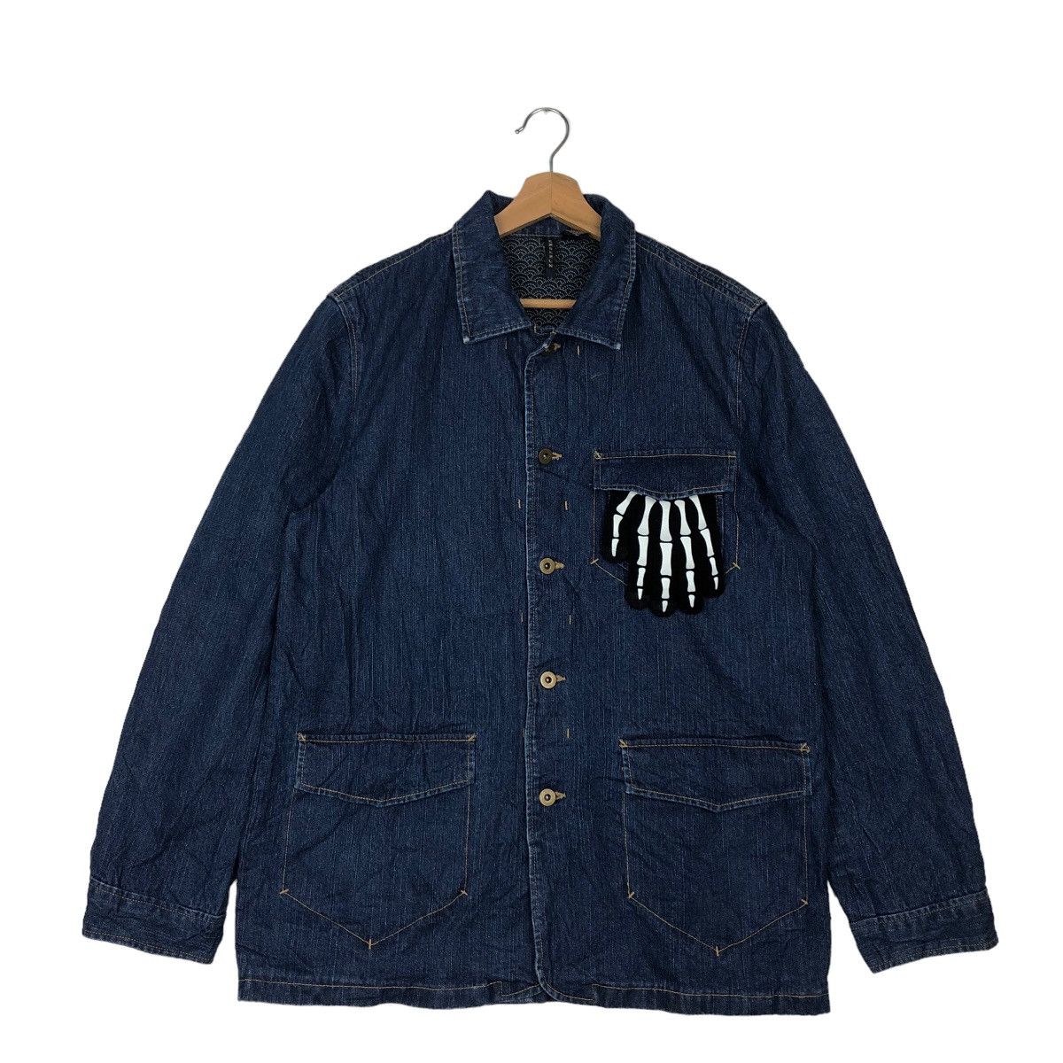 Japanese Brand 🔥90’s VINTAGE DENIM CHORE WORK JACKET JAPAN INSPIRE KAPITAL Size US L / EU 52-54 / 3 - 1 Thumbnail