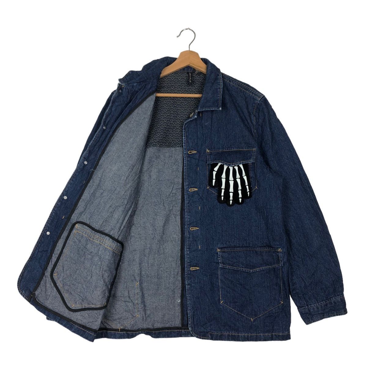 Japanese Brand 🔥90’s VINTAGE DENIM CHORE WORK JACKET JAPAN INSPIRE KAPITAL Size US L / EU 52-54 / 3 - 8 Thumbnail