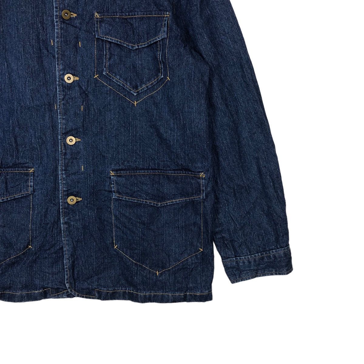 Japanese Brand 🔥90’s VINTAGE DENIM CHORE WORK JACKET JAPAN INSPIRE KAPITAL Size US L / EU 52-54 / 3 - 4 Thumbnail