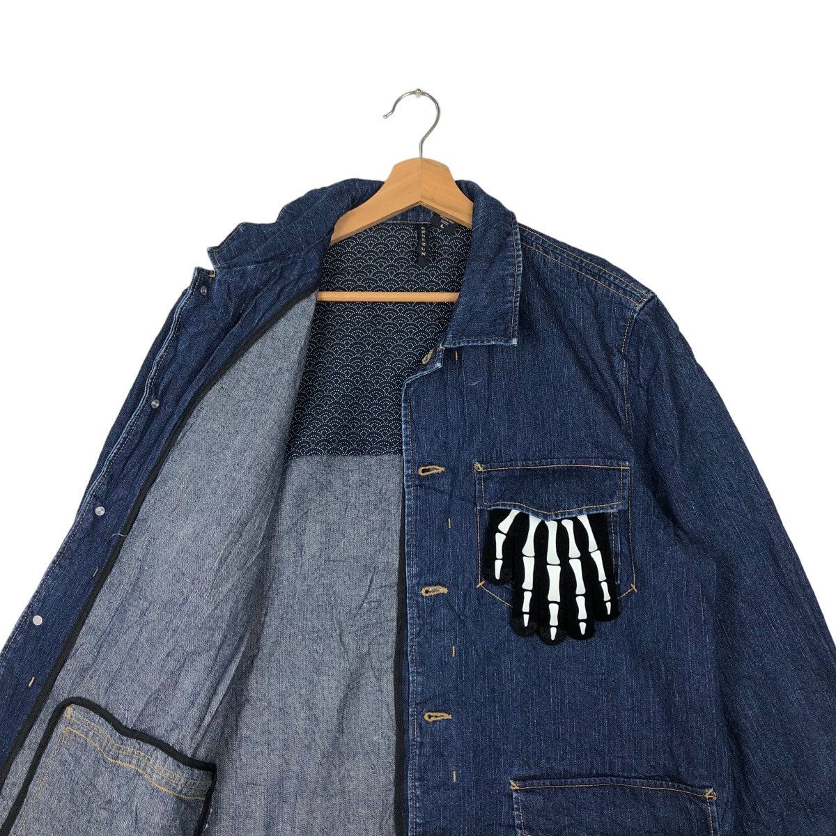 Japanese Brand 🔥90’s VINTAGE DENIM CHORE WORK JACKET JAPAN INSPIRE KAPITAL Size US L / EU 52-54 / 3 - 9 Thumbnail