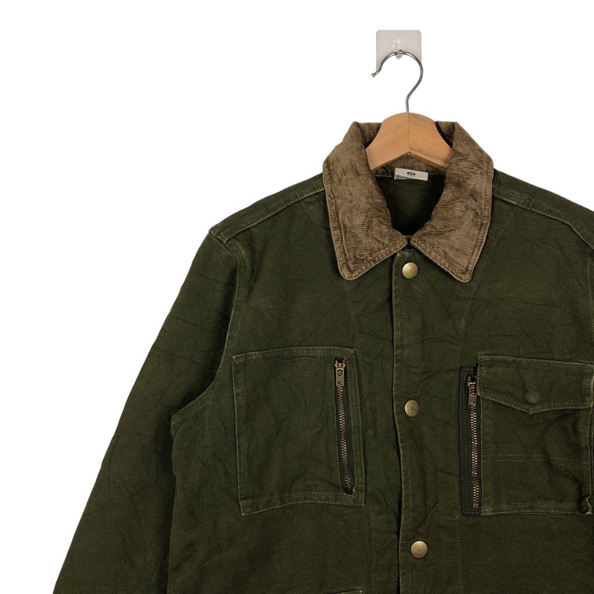 Japanese Brand 🔥90’s VINTAGE COLUMBIA CHORE JACKET DUCK CANVAS CARGO Size US XS / EU 42 / 0 - 6 Thumbnail