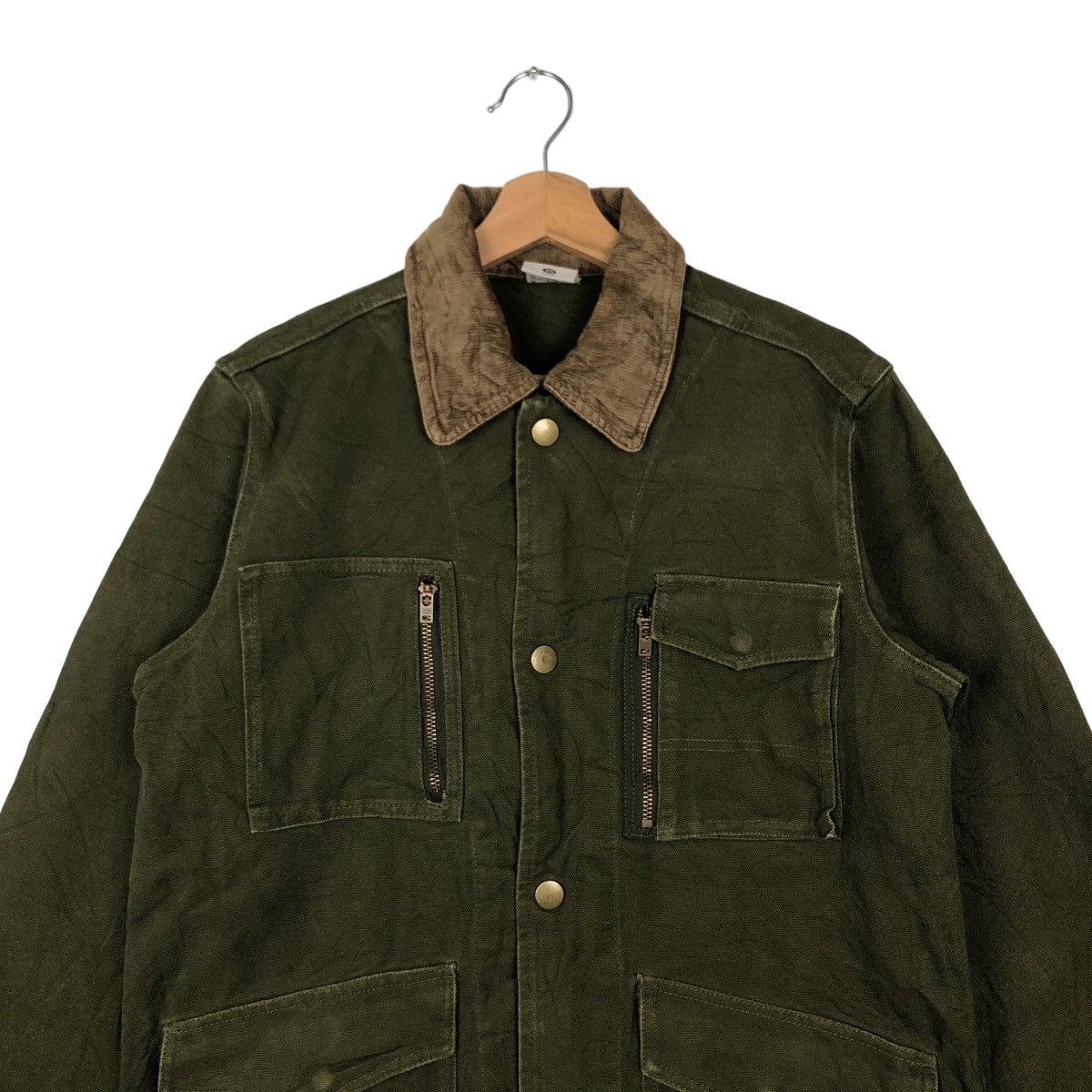 Japanese Brand 🔥90’s VINTAGE COLUMBIA CHORE JACKET DUCK CANVAS CARGO Size US XS / EU 42 / 0 - 2 Thumbnail