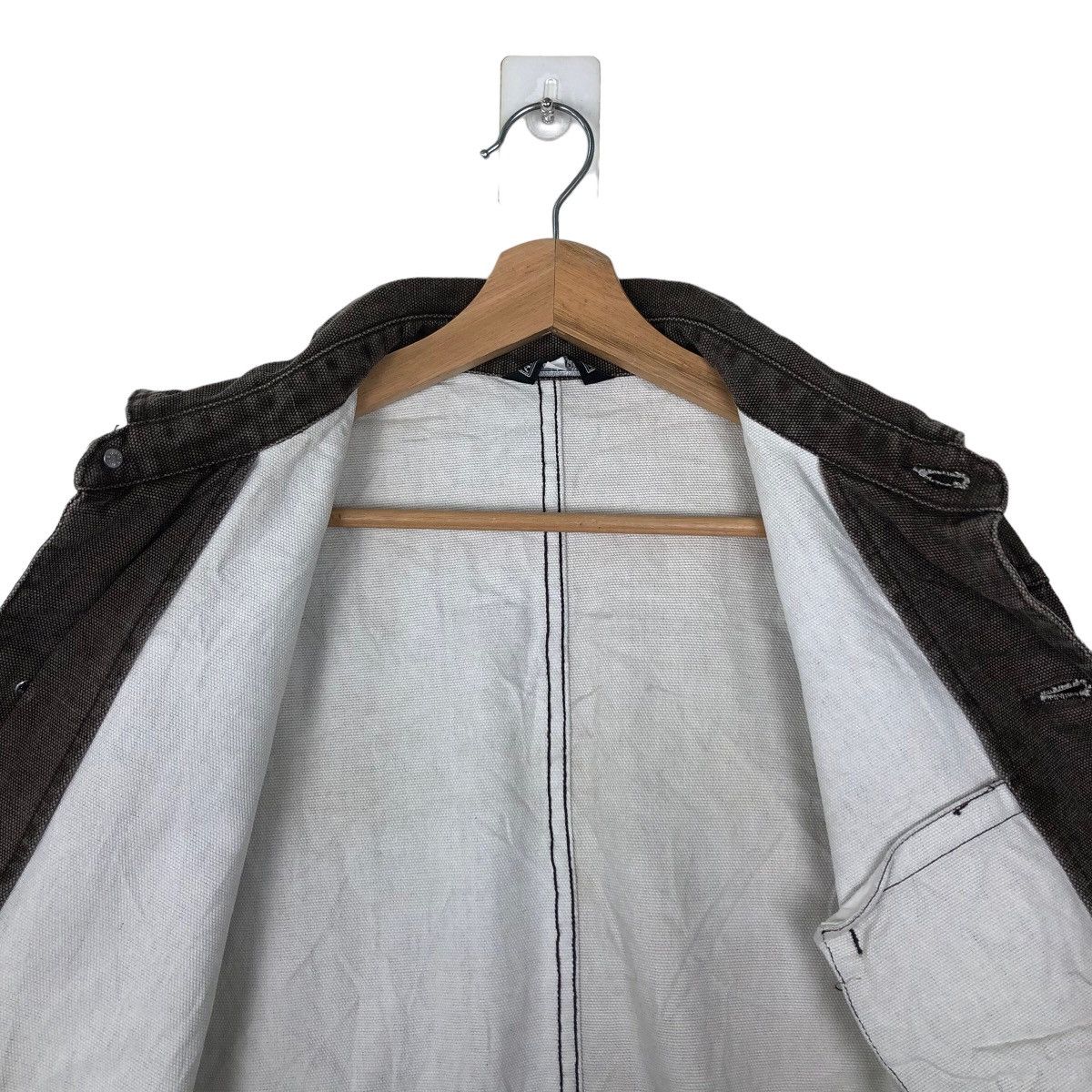 Issey Miyake 🔥90’s Vintage Hikory Chore Jacket More Puro Issey Miyake Size US L / EU 52-54 / 3 - 10 Thumbnail