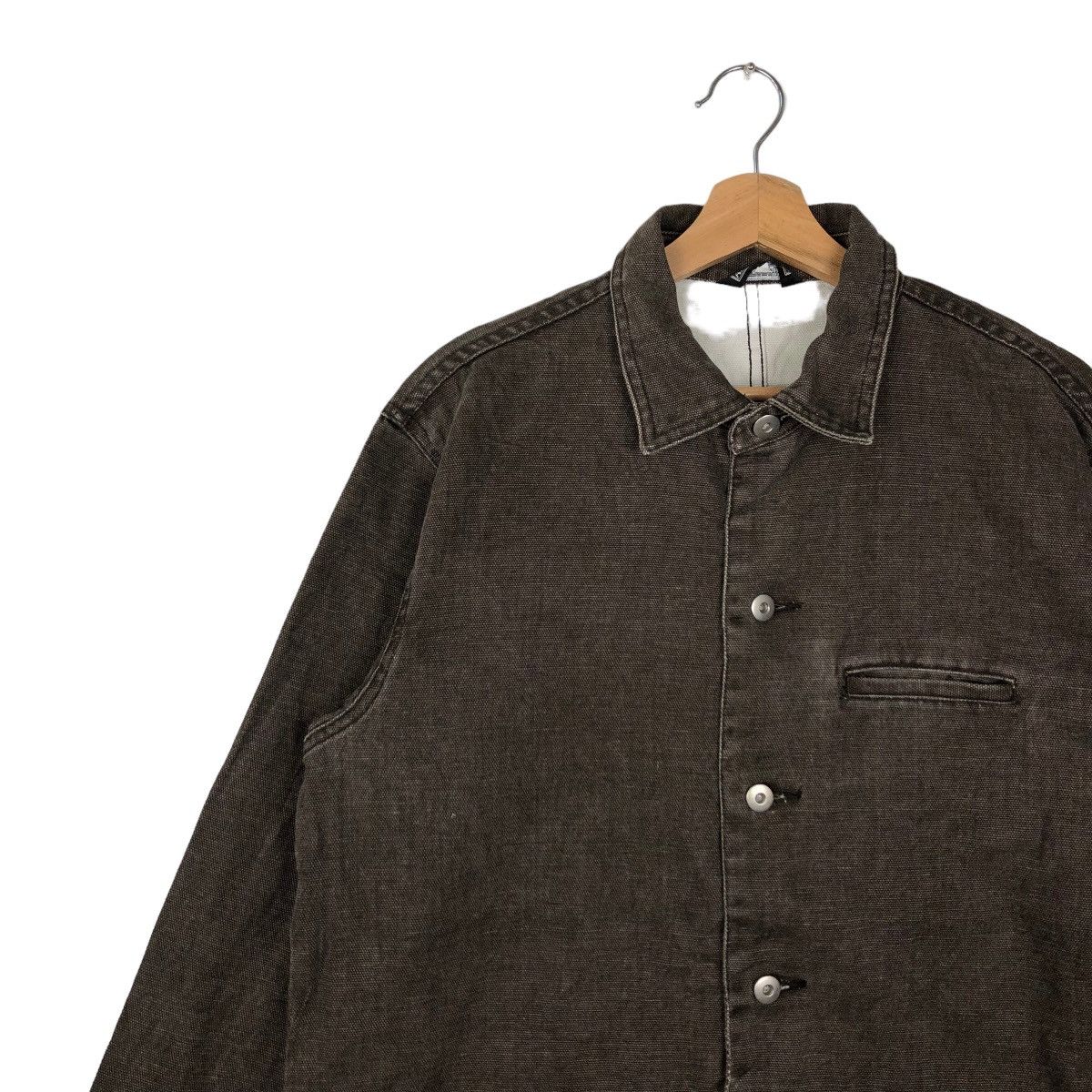 Issey Miyake 🔥90’s Vintage Hikory Chore Jacket More Puro Issey Miyake Size US L / EU 52-54 / 3 - 6 Thumbnail