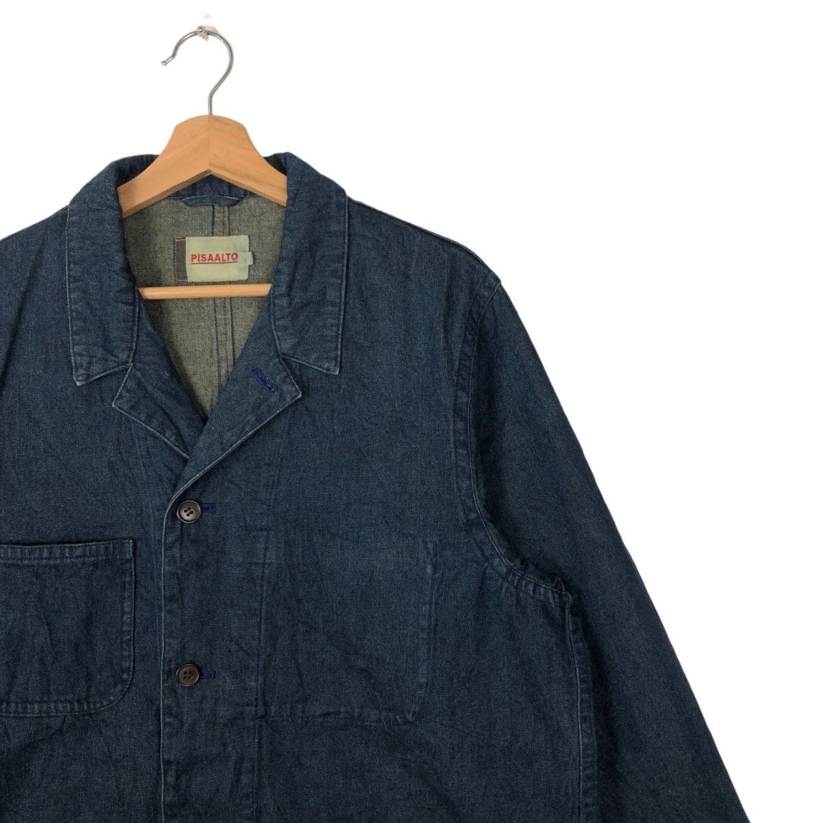 Japanese Brand 🔥90’s VINTAGE HIKORY CHORE DENIM JACKET PISAALTO JAPAN Size US M / EU 48-50 / 2 - 5 Thumbnail