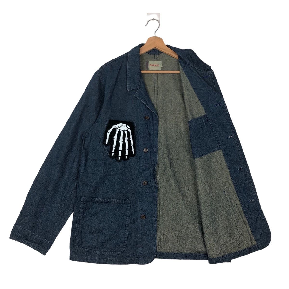 Japanese Brand 🔥90’s VINTAGE HIKORY CHORE DENIM JACKET PISAALTO JAPAN Size US M / EU 48-50 / 2 - 8 Thumbnail
