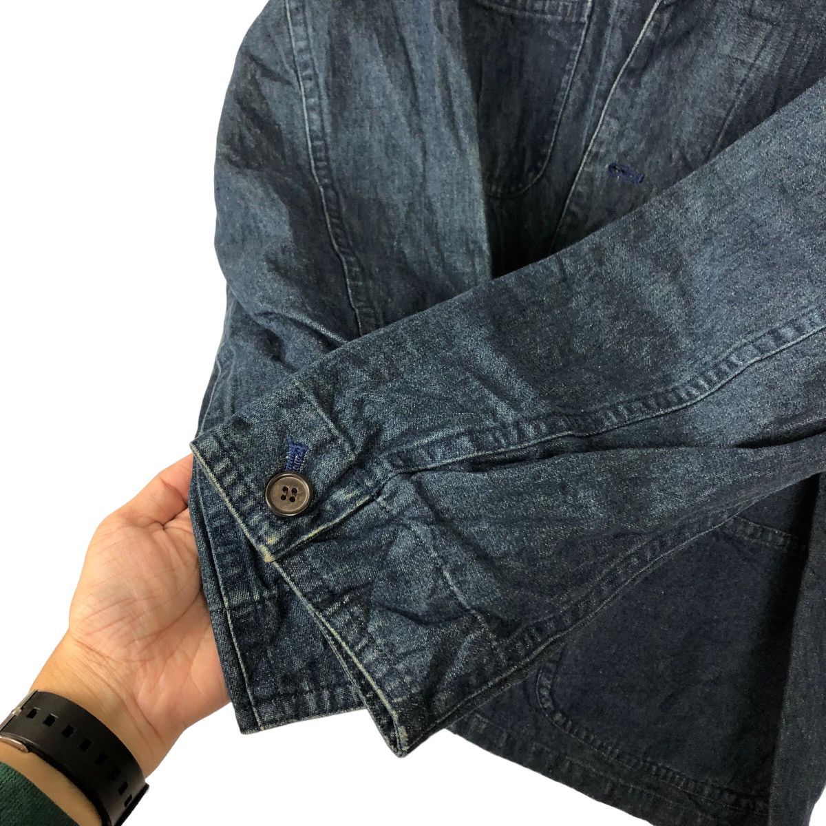 Japanese Brand 🔥90’s VINTAGE HIKORY CHORE DENIM JACKET PISAALTO JAPAN Size US M / EU 48-50 / 2 - 11 Thumbnail