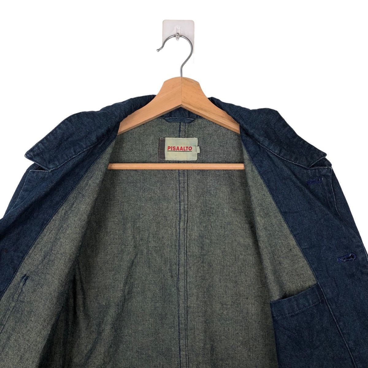Japanese Brand 🔥90’s VINTAGE HIKORY CHORE DENIM JACKET PISAALTO JAPAN Size US M / EU 48-50 / 2 - 10 Thumbnail