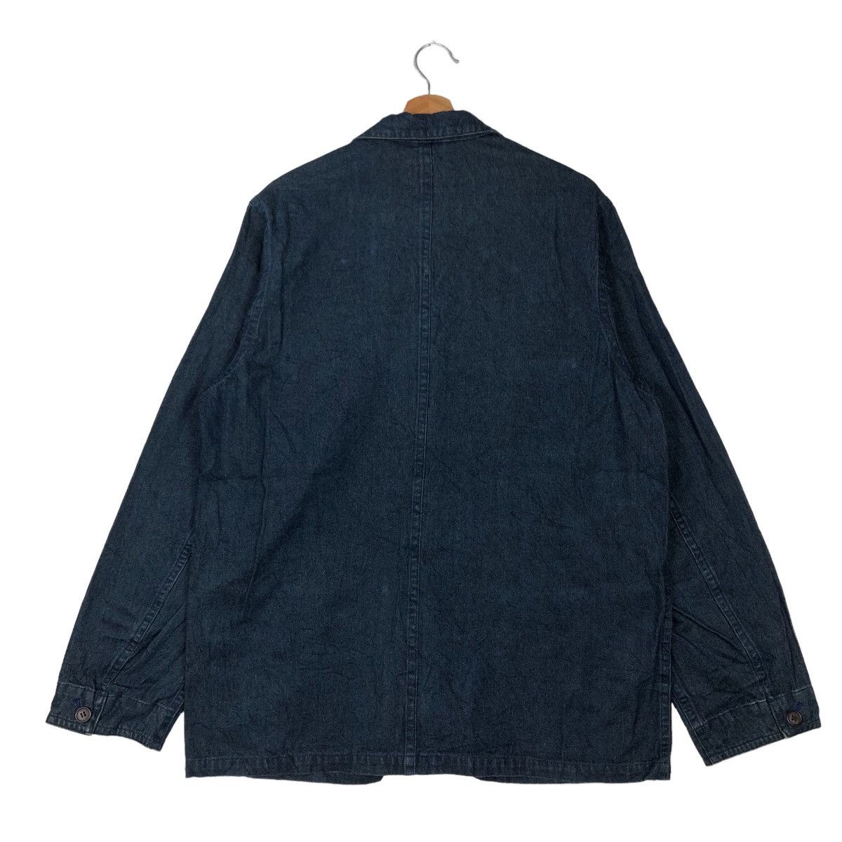 Japanese Brand 🔥90’s VINTAGE HIKORY CHORE DENIM JACKET PISAALTO JAPAN Size US M / EU 48-50 / 2 - 7 Thumbnail