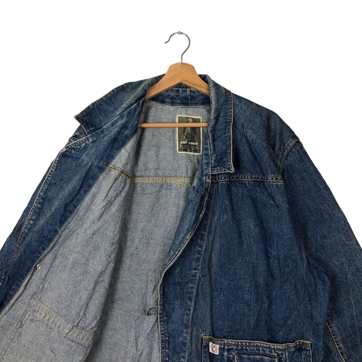 Japanese Brand 🔥90s VINTAGE BOMBER JACKET DENIM HOTCREW ISSEY MIYAKE Size US M / EU 48-50 / 2 - 9 Thumbnail