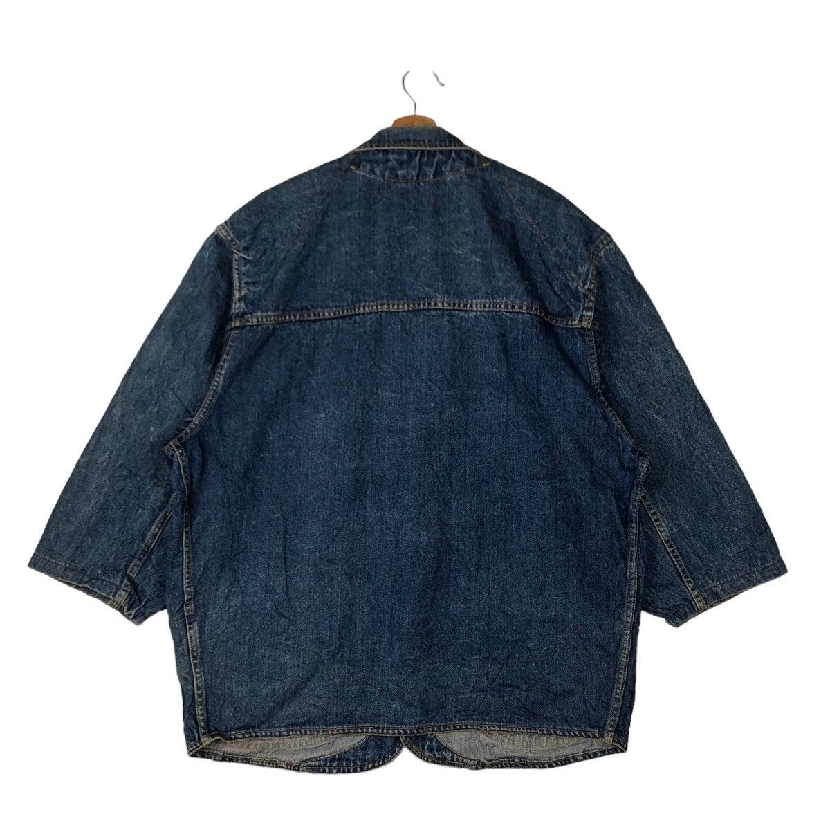 Japanese Brand 🔥90s VINTAGE BOMBER JACKET DENIM HOTCREW ISSEY MIYAKE Size US M / EU 48-50 / 2 - 7 Thumbnail