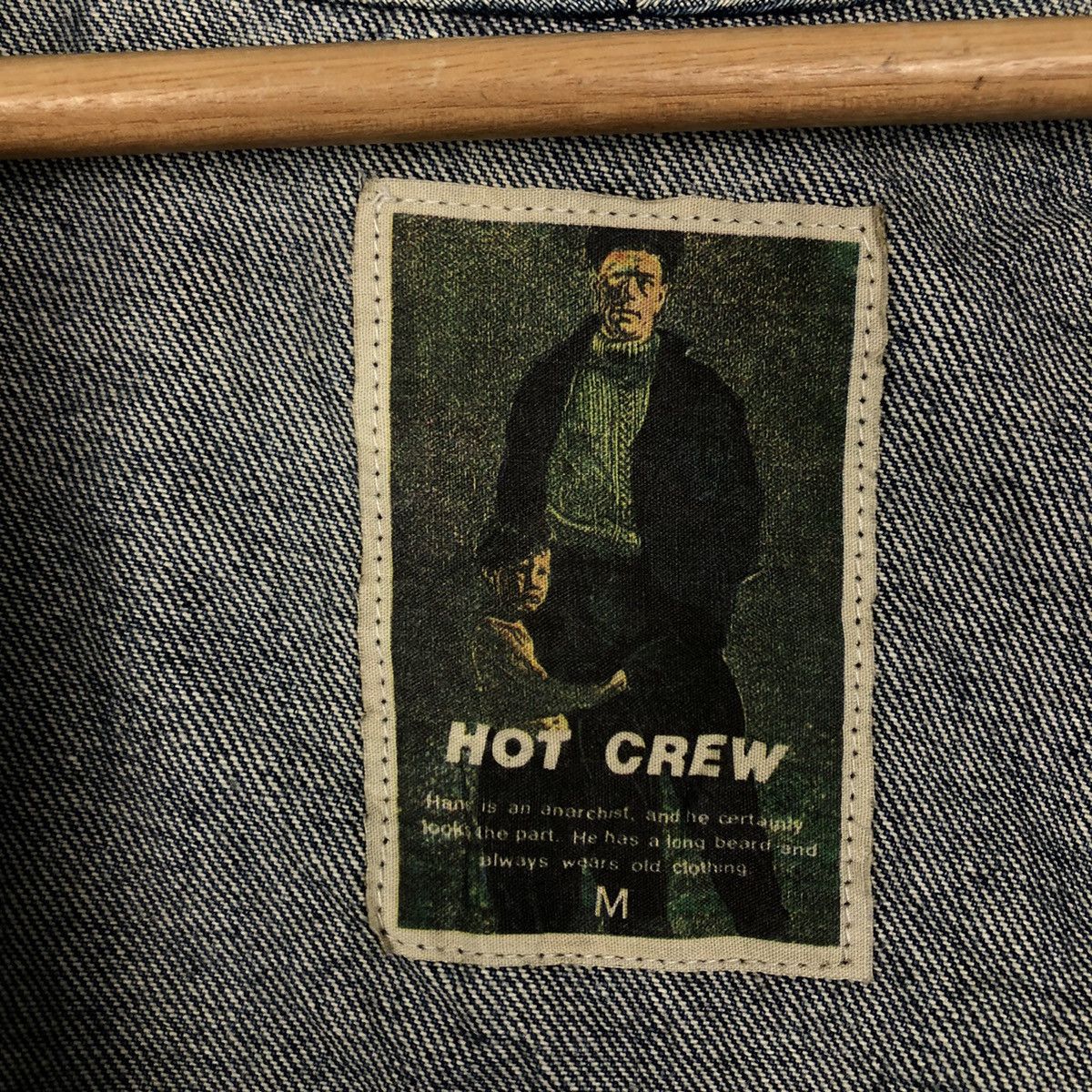 Japanese Brand 🔥90s VINTAGE BOMBER JACKET DENIM HOTCREW ISSEY MIYAKE Size US M / EU 48-50 / 2 - 11 Thumbnail