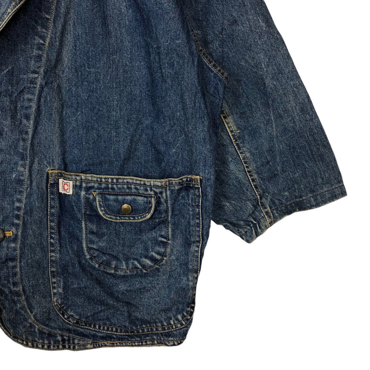 Japanese Brand 🔥90s VINTAGE BOMBER JACKET DENIM HOTCREW ISSEY MIYAKE Size US M / EU 48-50 / 2 - 4 Thumbnail