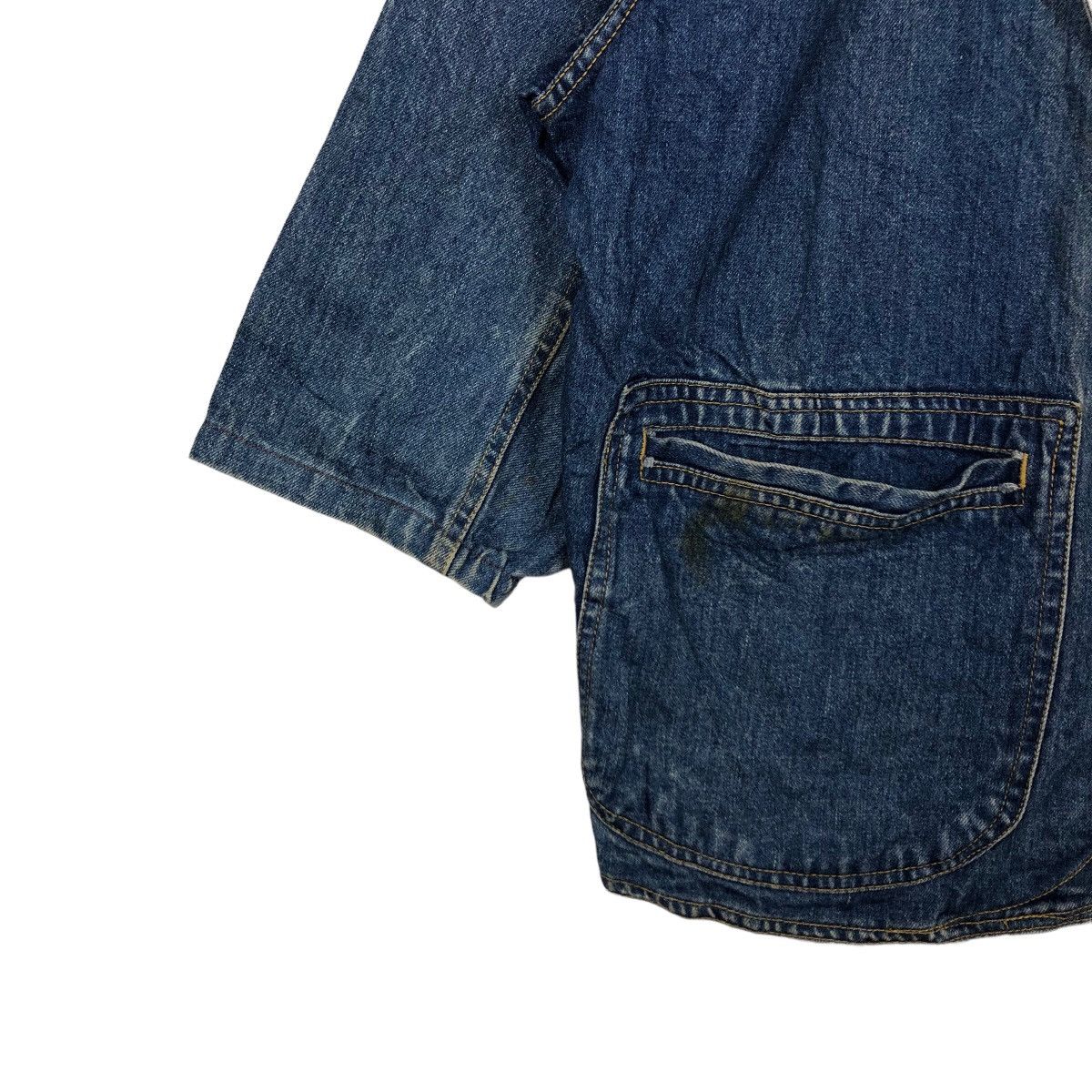 Japanese Brand 🔥90s VINTAGE BOMBER JACKET DENIM HOTCREW ISSEY MIYAKE Size US M / EU 48-50 / 2 - 3 Thumbnail