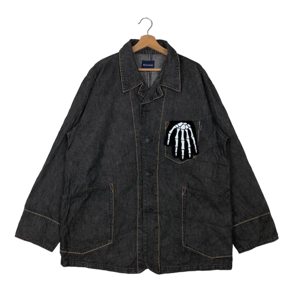Japanese Brand 🔥90’s VINTAGE CHORE WORK JACKET CONVERSE USA Size US L / EU 52-54 / 3 - 1 Thumbnail