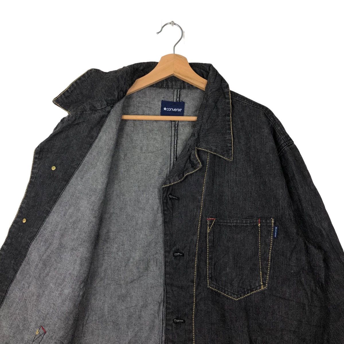 Japanese Brand 🔥90’s VINTAGE CHORE WORK JACKET CONVERSE USA Size US L / EU 52-54 / 3 - 9 Thumbnail