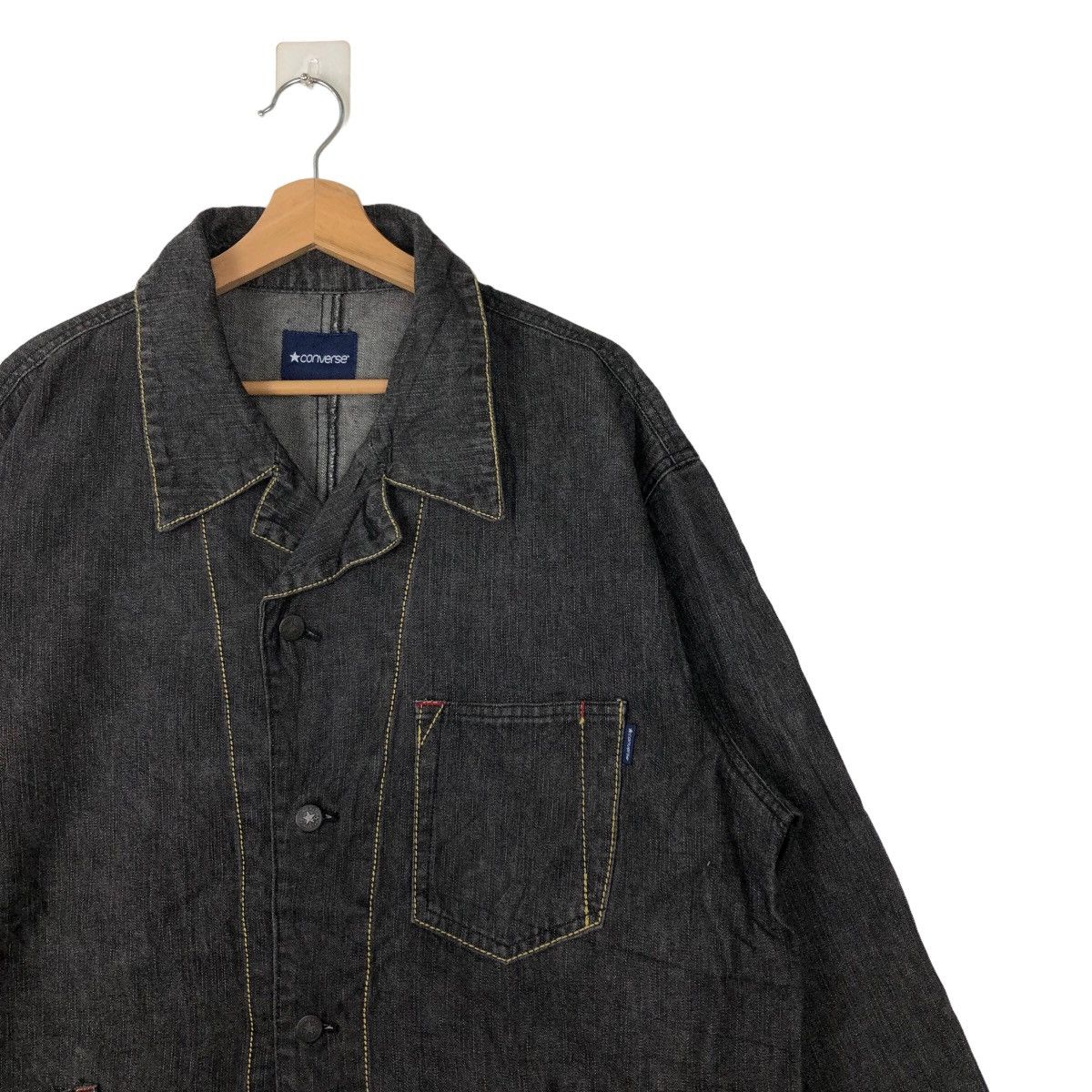 Japanese Brand 🔥90’s VINTAGE CHORE WORK JACKET CONVERSE USA Size US L / EU 52-54 / 3 - 5 Thumbnail