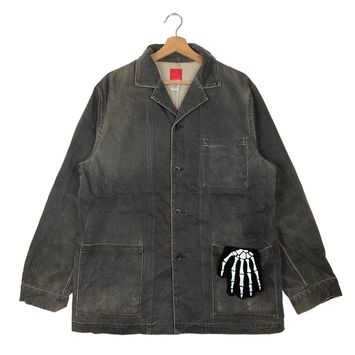 Blue Blue Japan 🔥90’s VINTAGE CHORE WORK JACKET BLUE GLOBE JAPAN Size US L / EU 52-54 / 3 - 1 Thumbnail