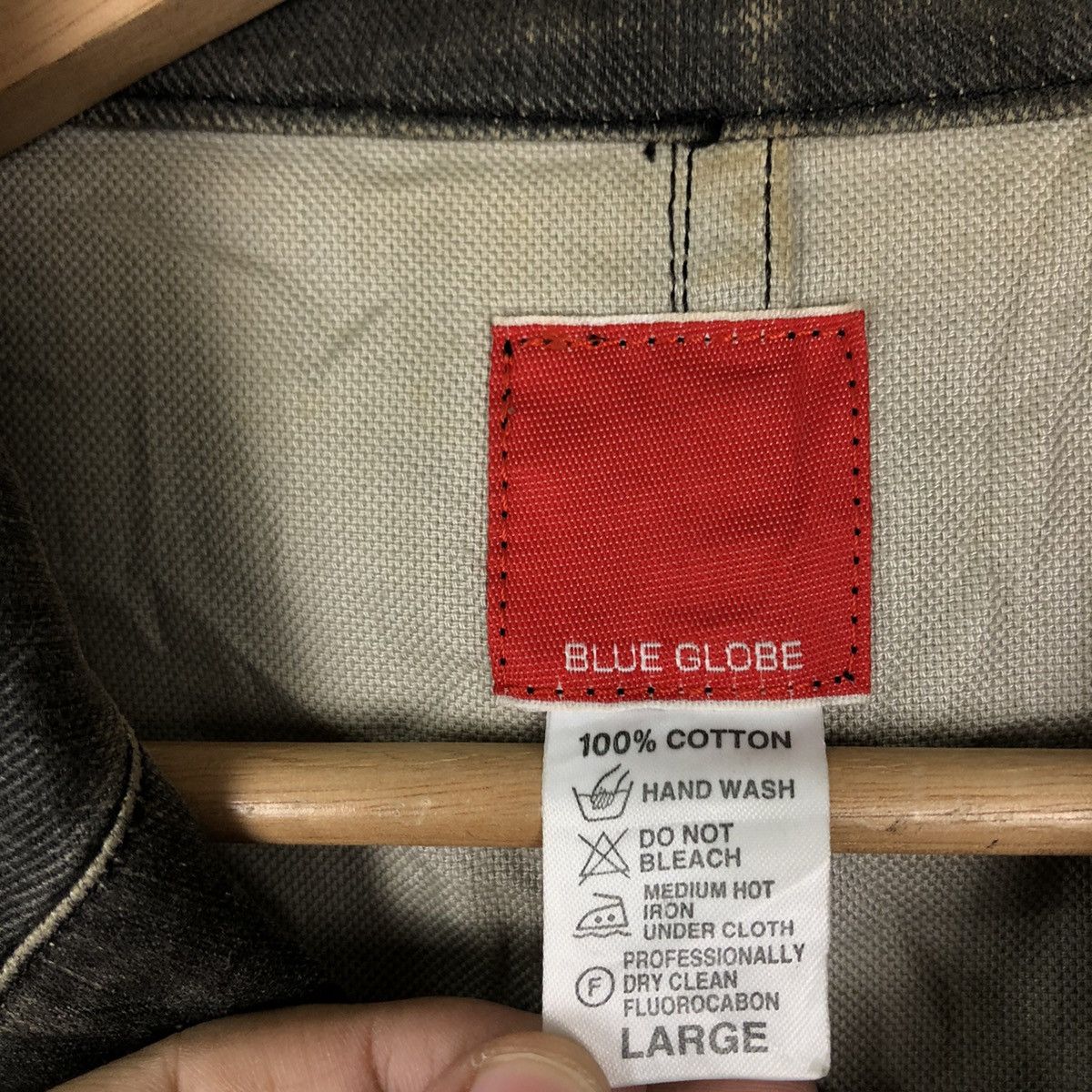 Blue Blue Japan 🔥90’s VINTAGE CHORE WORK JACKET BLUE GLOBE JAPAN Size US L / EU 52-54 / 3 - 12 Thumbnail