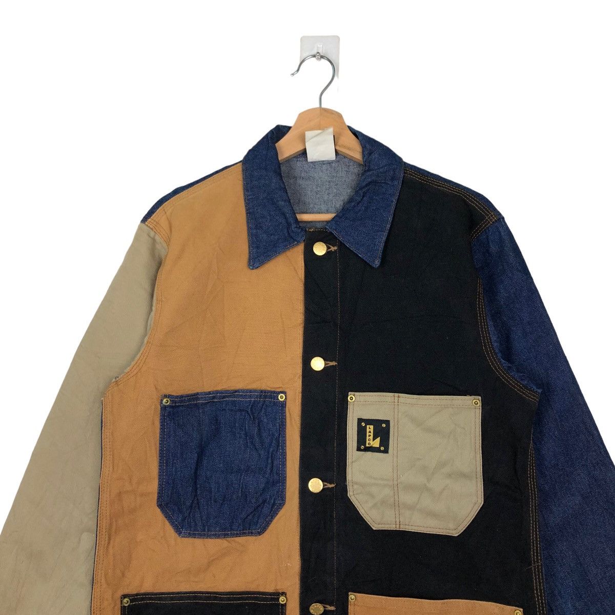 Japanese Brand 🔥90’s VINTAGE LAPCO DETROIT CANVAS JACKET INSPIRE CARHARTT Size US S / EU 44-46 / 1 - 2 Thumbnail
