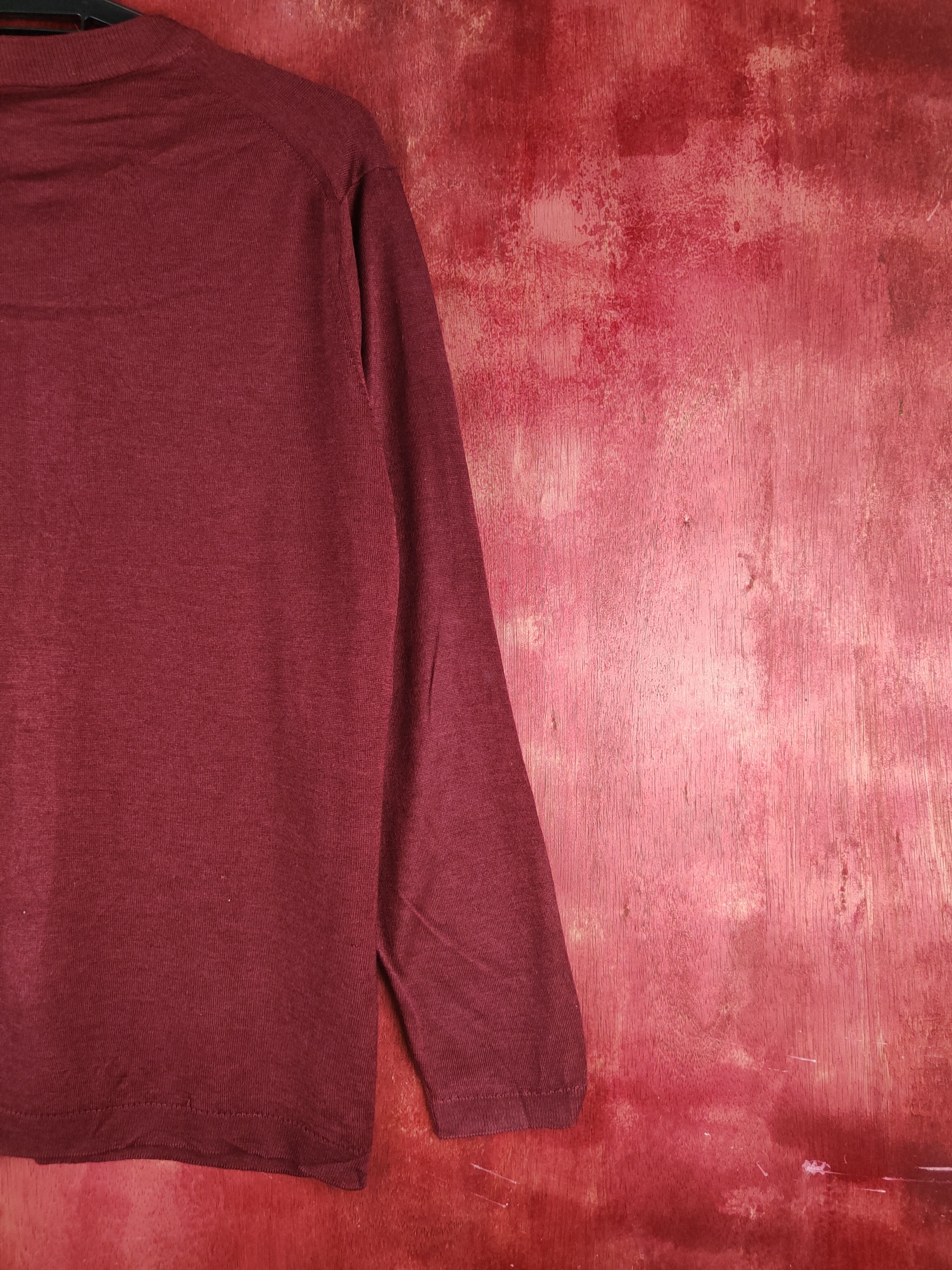 Japanese Brand Japanese Brand Dark Maroon Knitwear Cardigan #S1183 Size M / US 6-8 / IT 42-44 - 9 Thumbnail