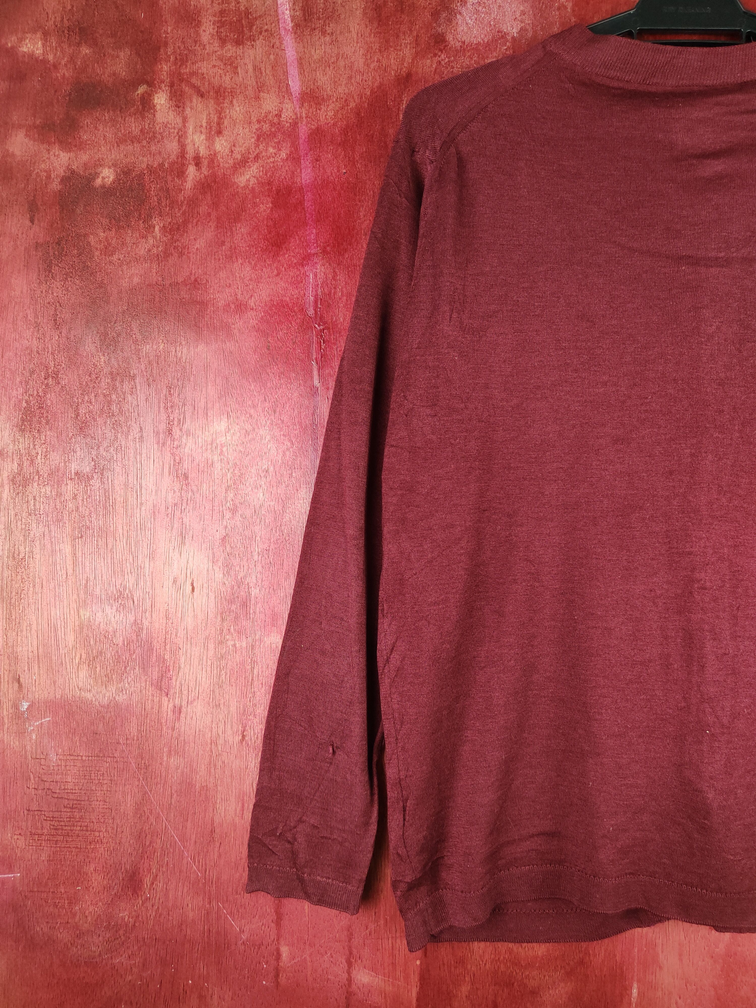 Japanese Brand Japanese Brand Dark Maroon Knitwear Cardigan #S1183 Size M / US 6-8 / IT 42-44 - 8 Thumbnail