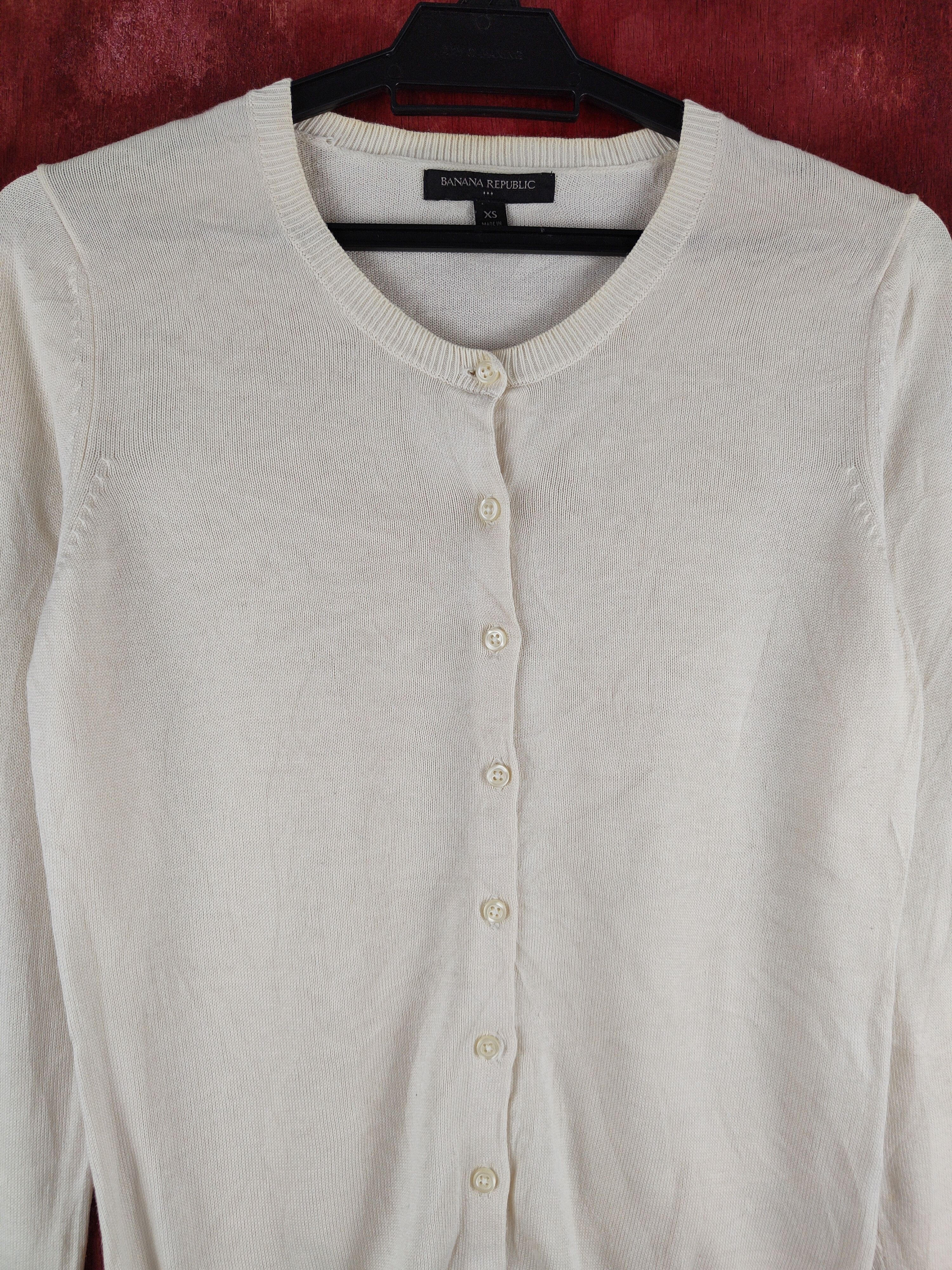 Banana Republic Banana Republic Ivory Knitwear Cardigan #S1185 Size XS / US 0-2 / IT 36-38 - 2 Thumbnail