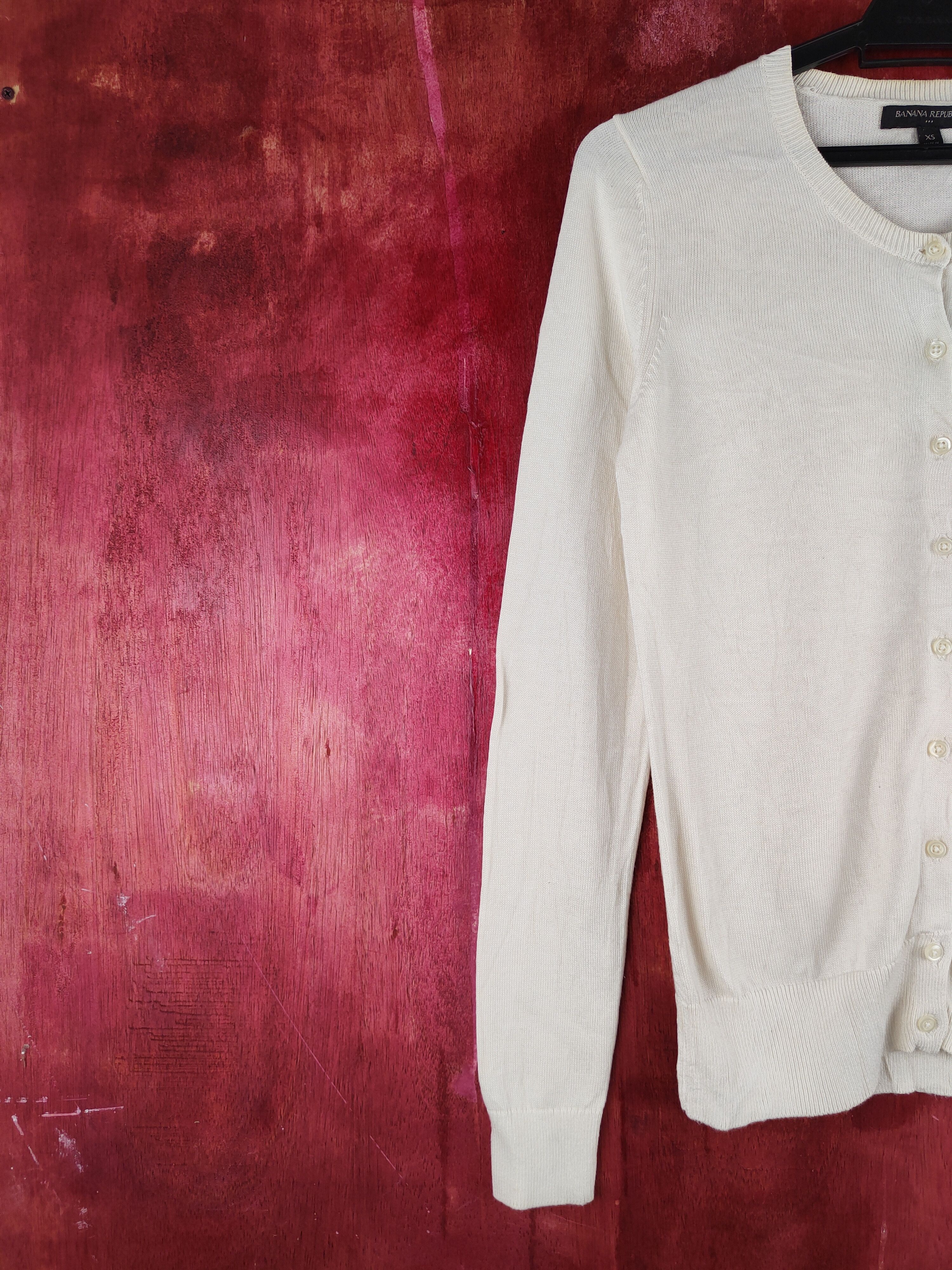 Banana Republic Banana Republic Ivory Knitwear Cardigan #S1185 Size XS / US 0-2 / IT 36-38 - 3 Thumbnail