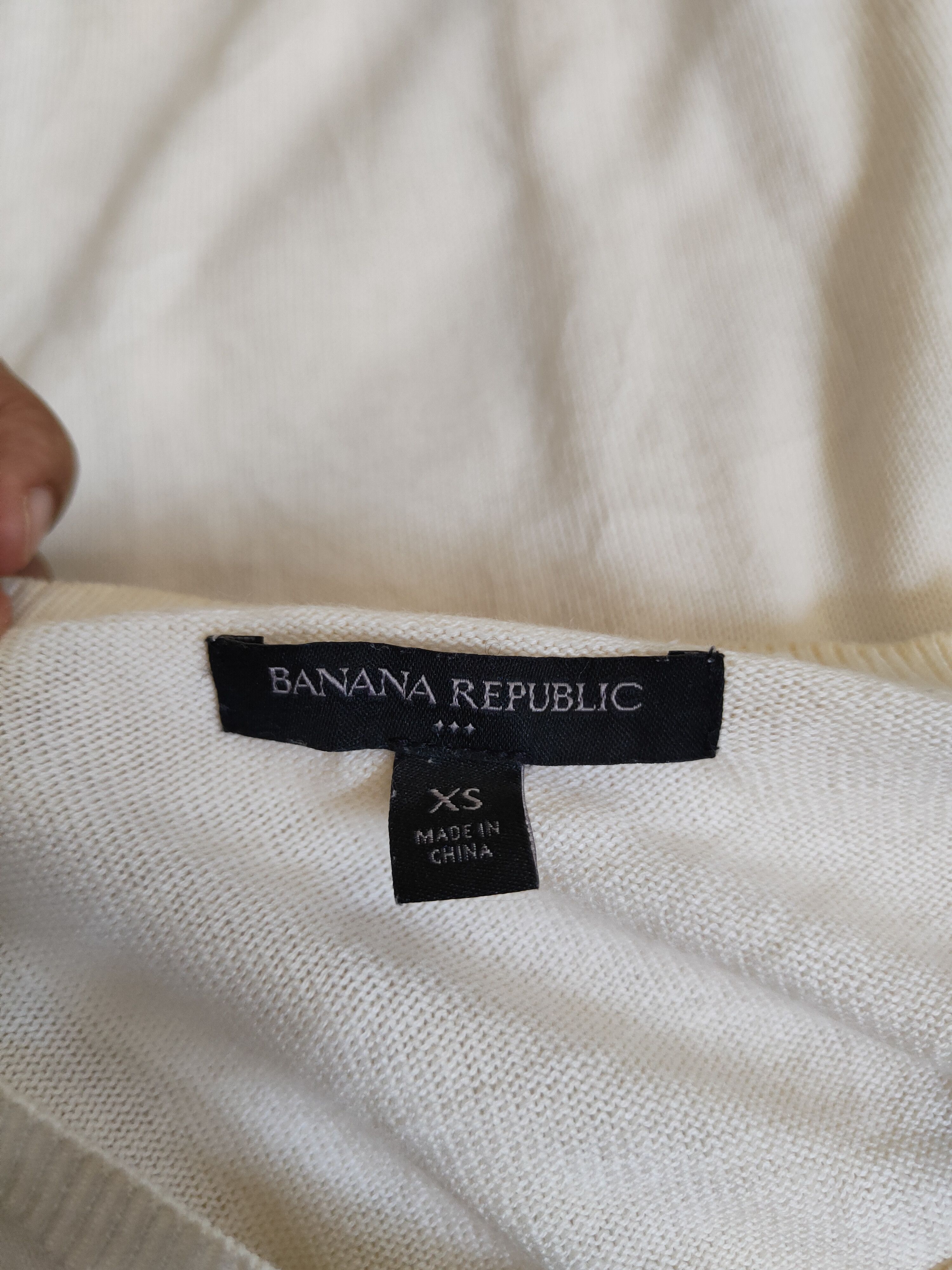 Banana Republic Banana Republic Ivory Knitwear Cardigan #S1185 Size XS / US 0-2 / IT 36-38 - 11 Thumbnail