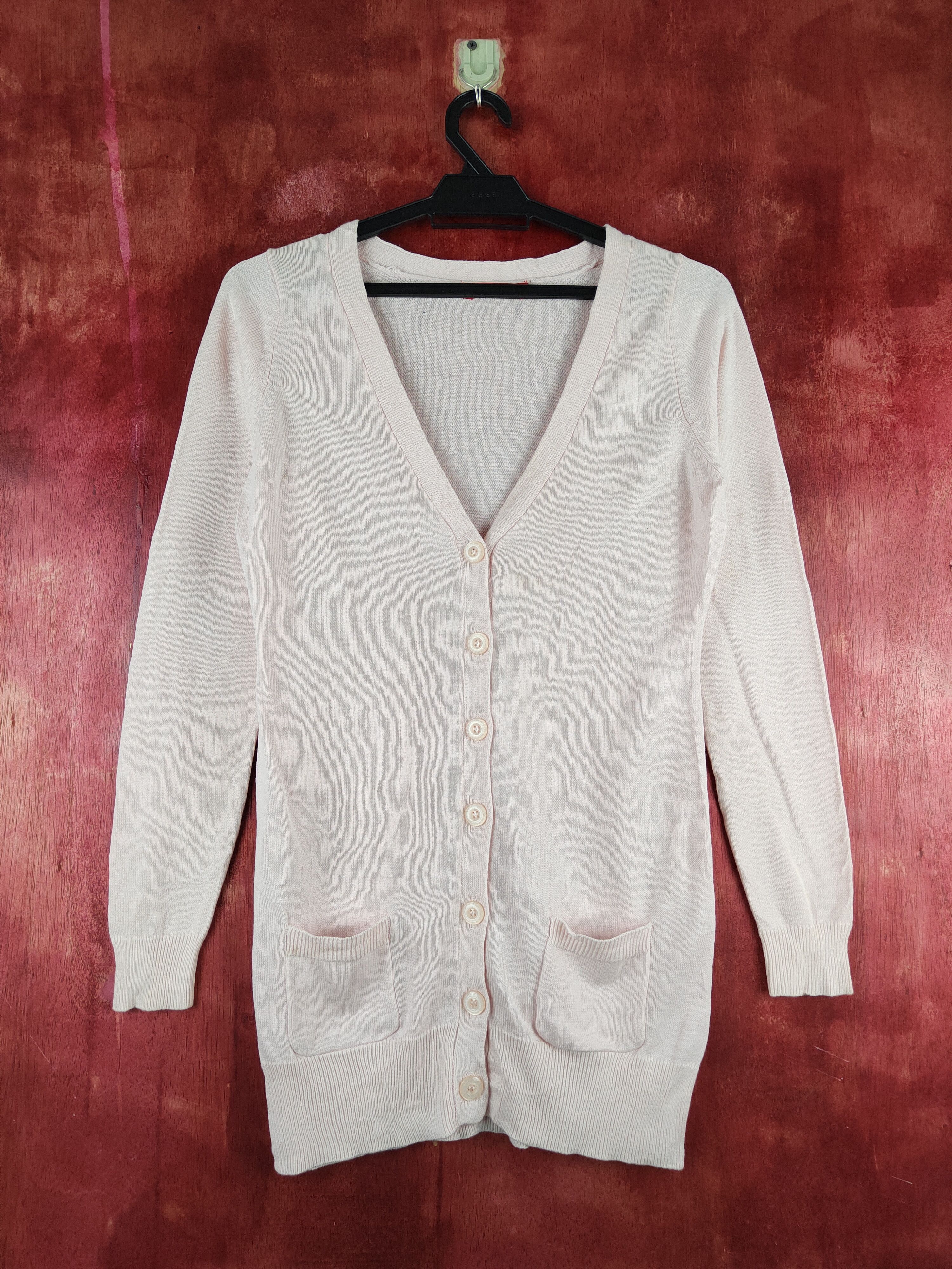 Japanese Brand Apuweiser-riche Soft Pink Knitwear Cardigan #S1187 Size S / US 4 / IT 40 - 1 Thumbnail