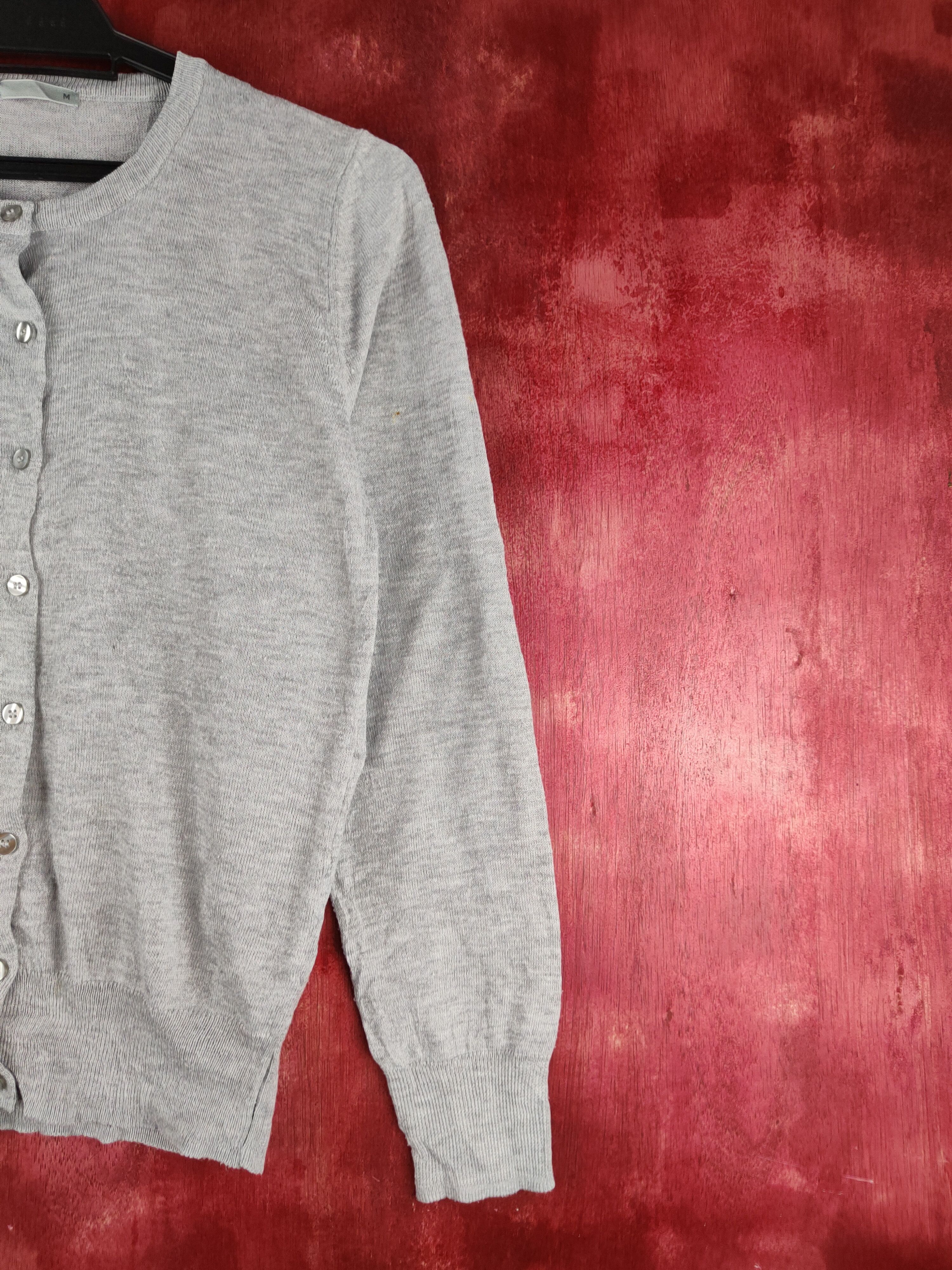 Japanese Brand × Vintage Japanese Brand Gray Knitwear Cardigan vintage #S1192 Size S / US 4 / IT 40 - 5 Thumbnail