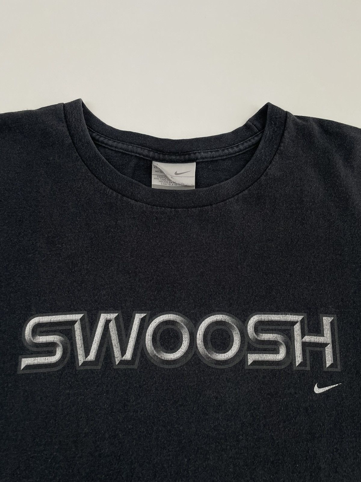 Nike × Vintage 2000s Vintage Nike Swoosh Spell out T Shirt Size US L / EU 52-54 / 3 - 7 Thumbnail