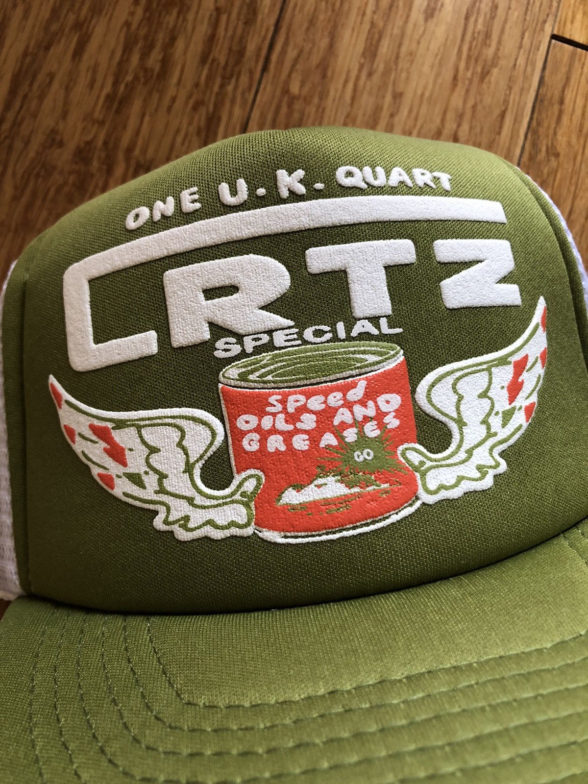 Corteiz Corteiz rtw trucker hat olive green white crtz | Grailed