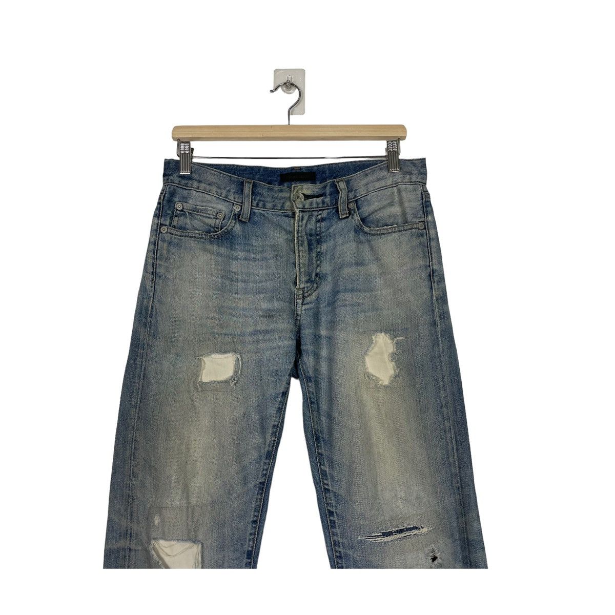 Japanese Brand 💥UNIQLO DISTRESSED DENIM JEANS Size US 30 / EU 46 - 5 Thumbnail